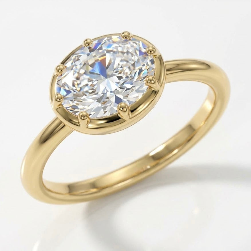 Oval Solitaire Ring