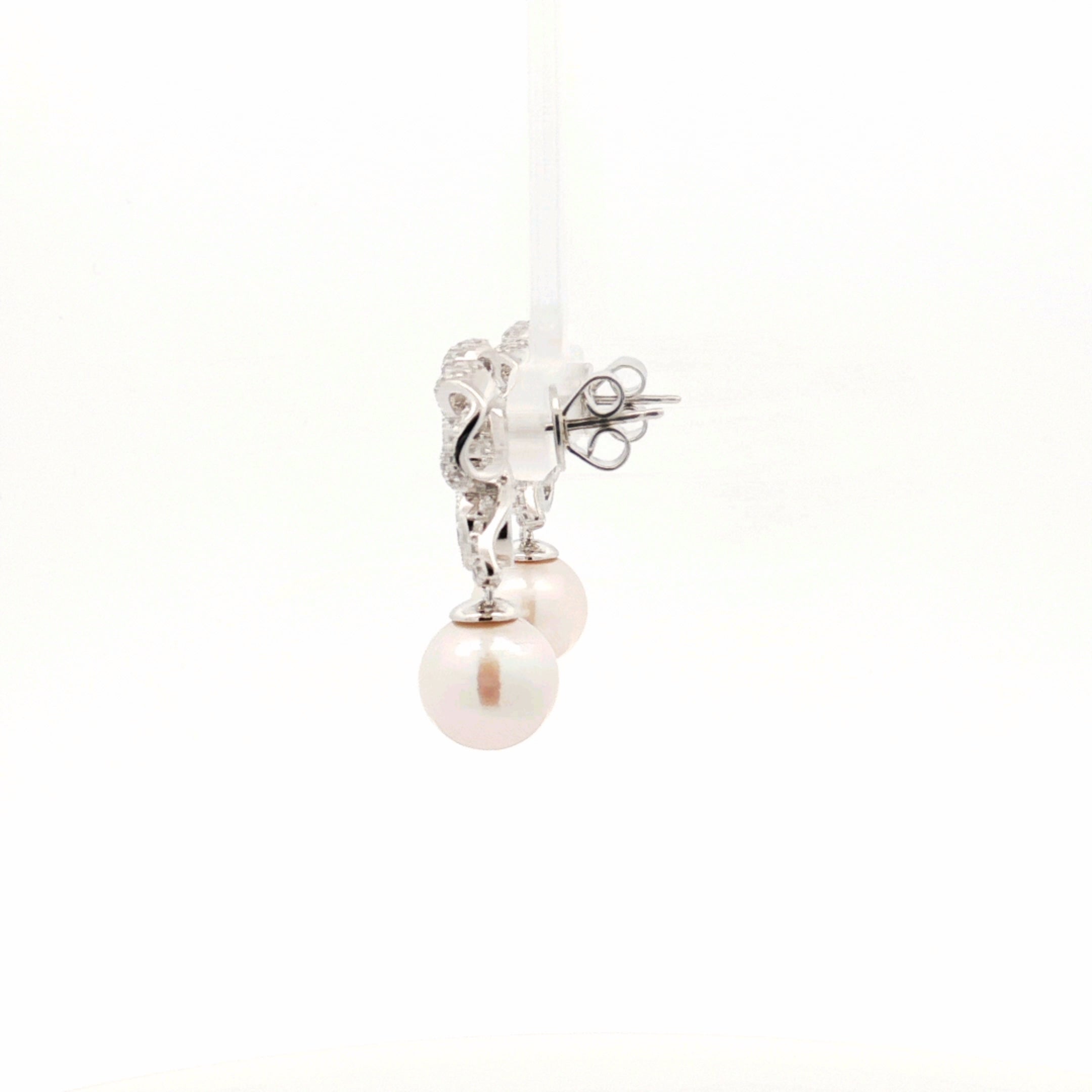 Pearl Bow Earrings