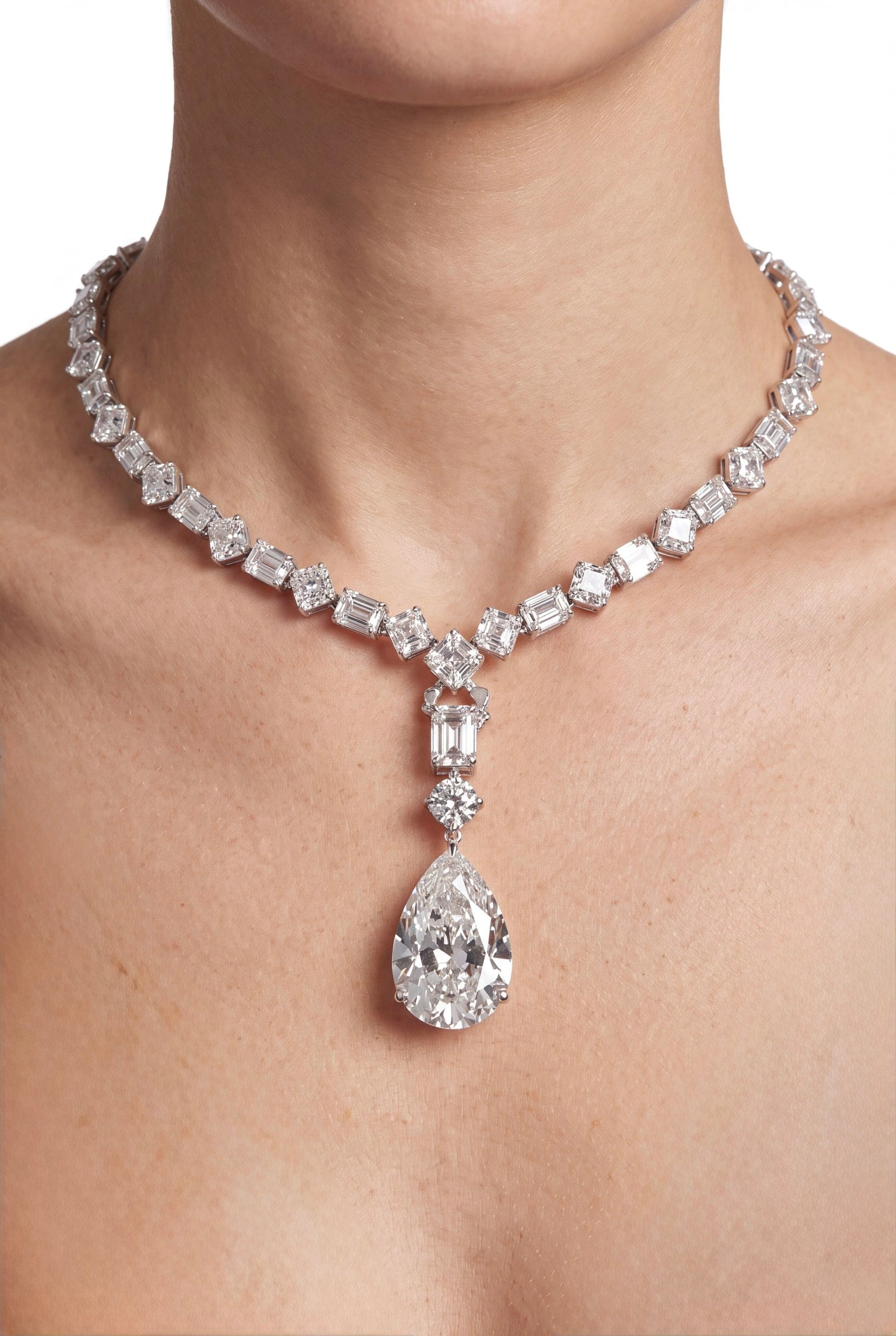Midnight Drop Statement Necklace