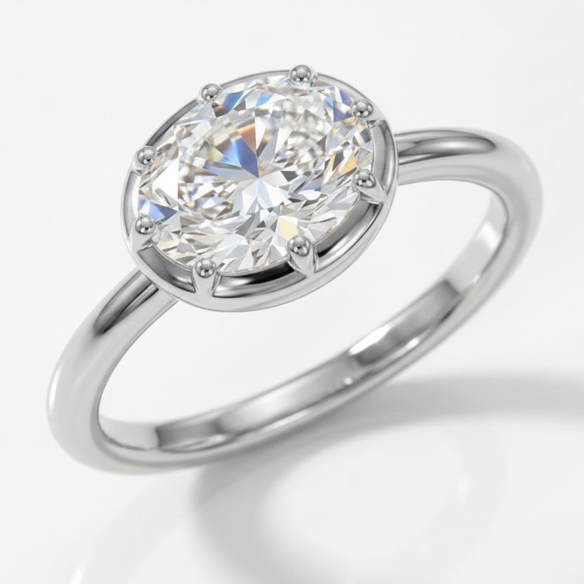 Oval Solitaire Ring