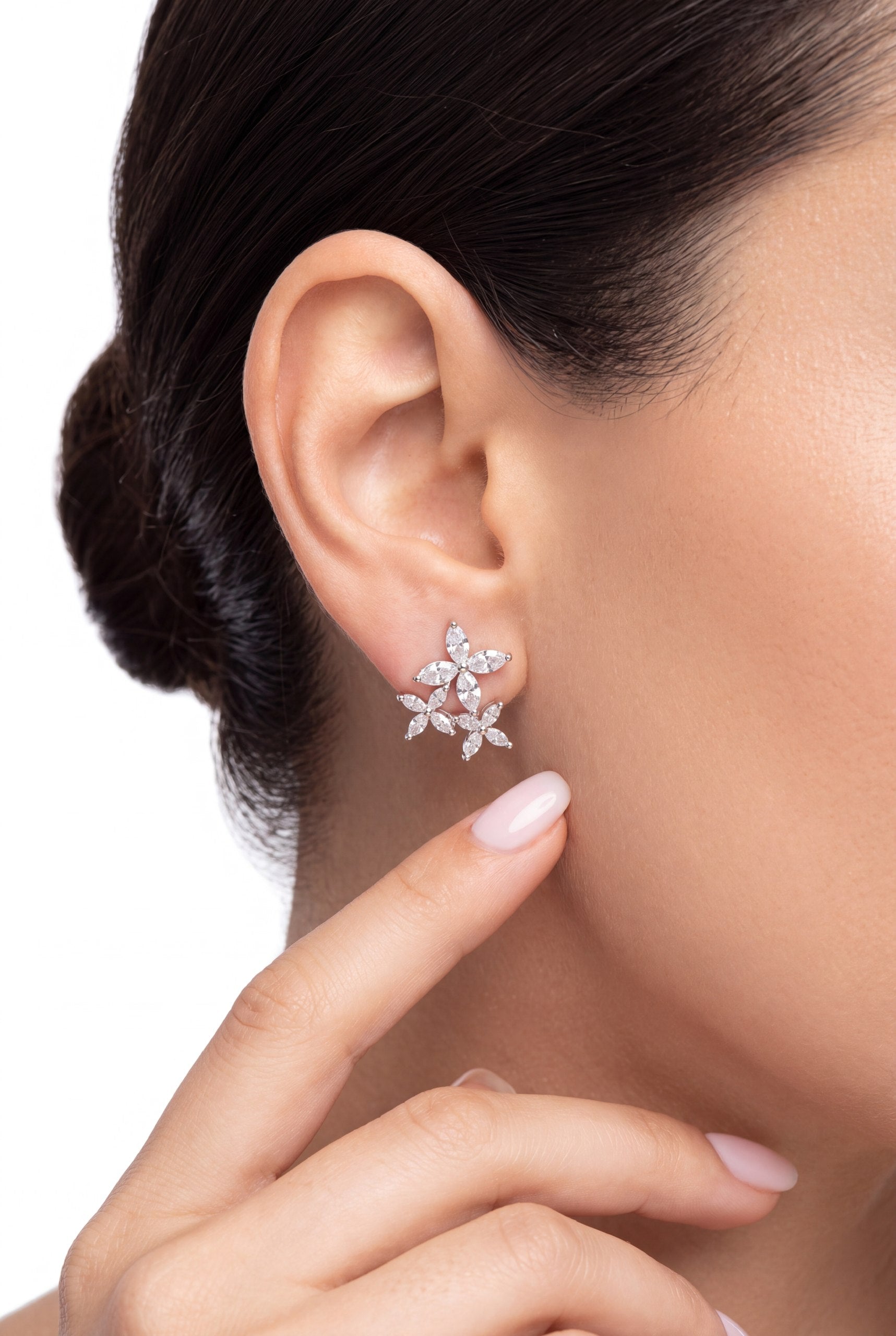 3 Flowers Earrings