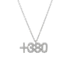 +380 Ukrainian Sotuar Necklace Zirconia