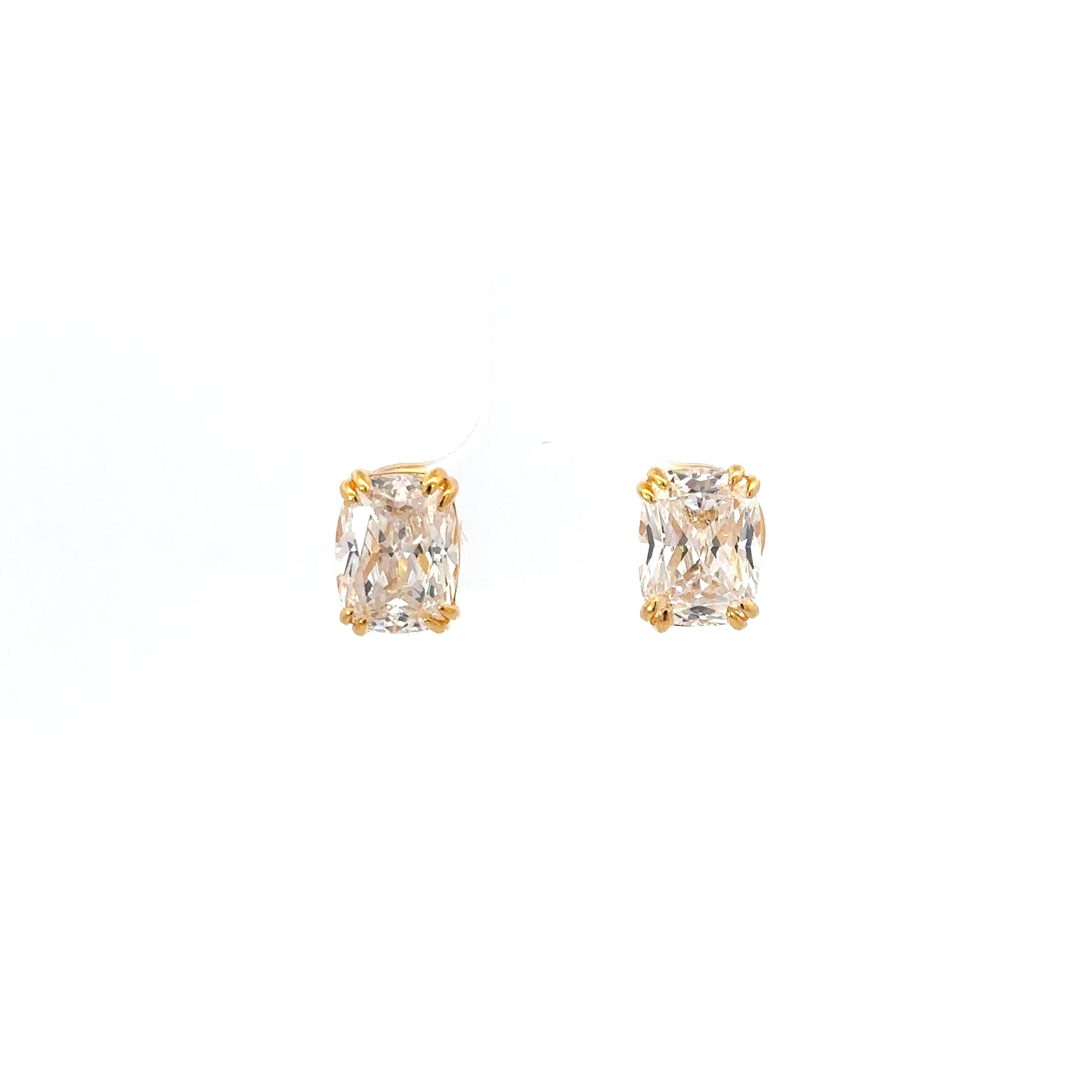 Classic Oval-Cut Solitaire Stud Earrings