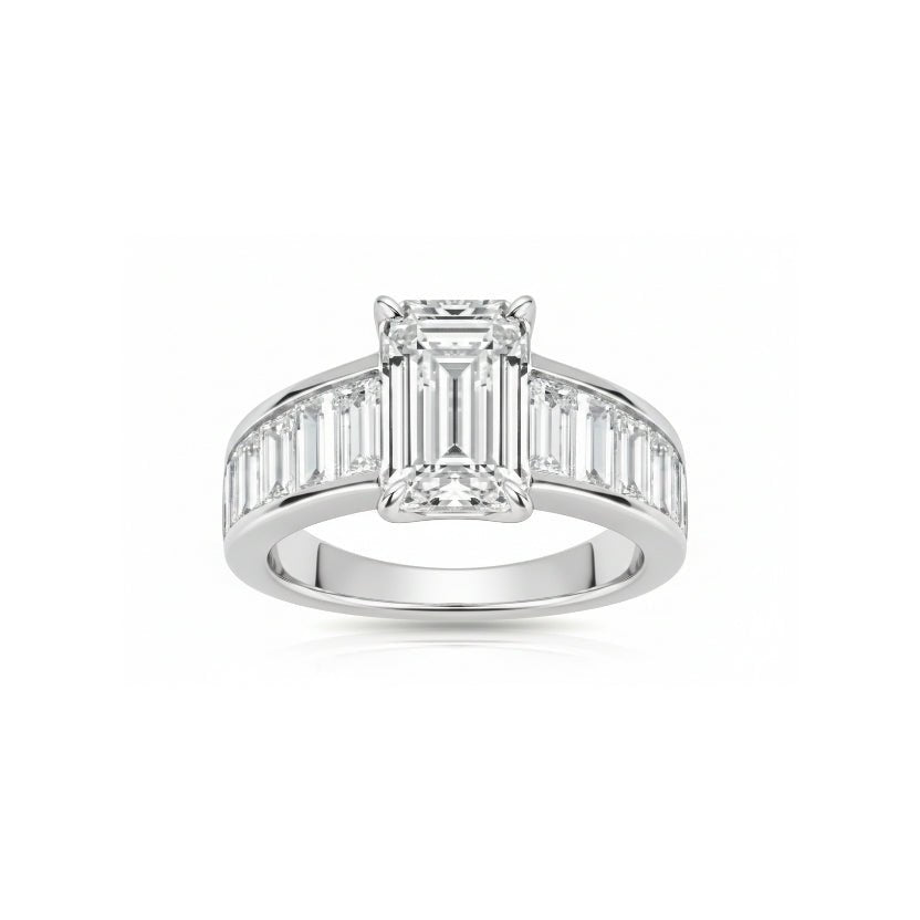 Angelina Jolie Inspired Engagement Ring Original Size by Natkina