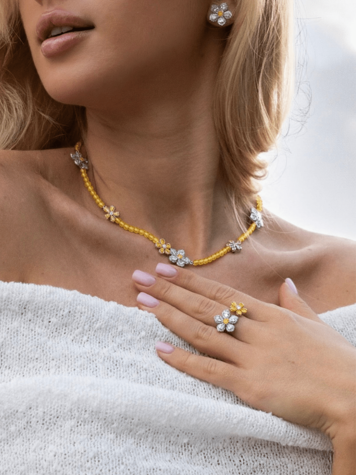 Arctic Bloom Earrings by Natkina