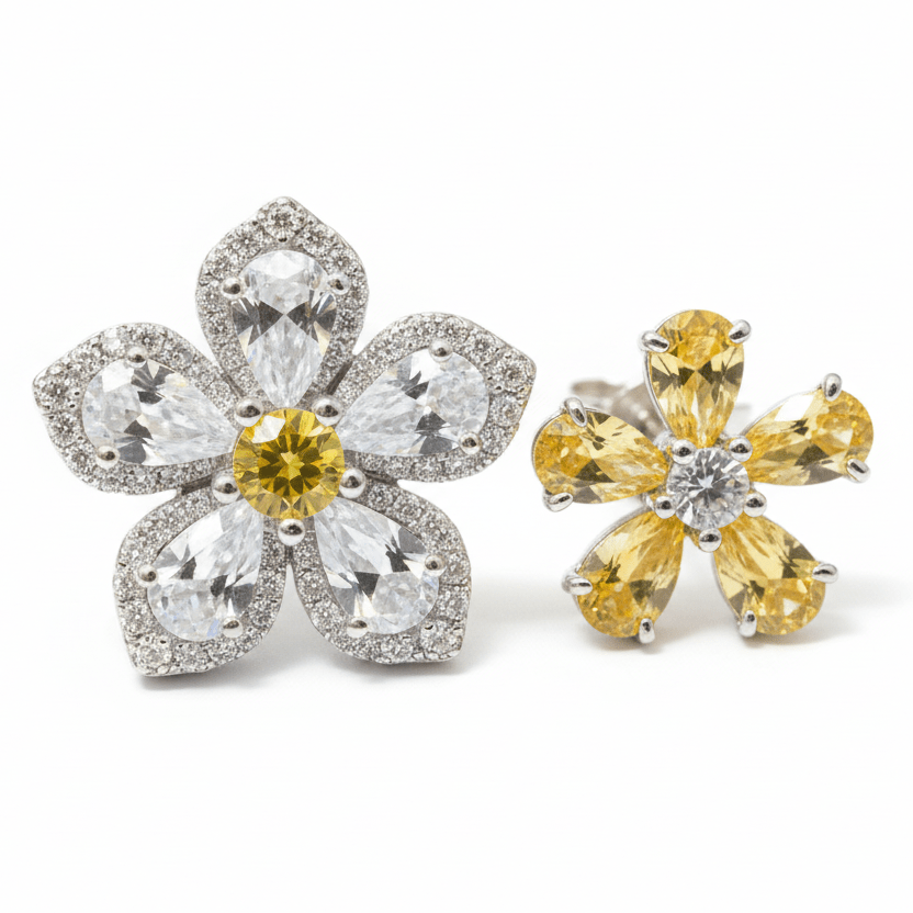 Arctic Bloom Earrings by Natkina