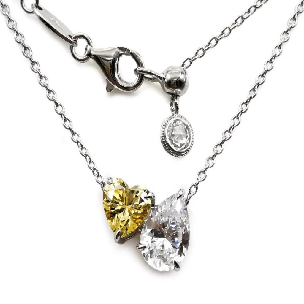 Asymmetrical Crystal Necklace by Natkina