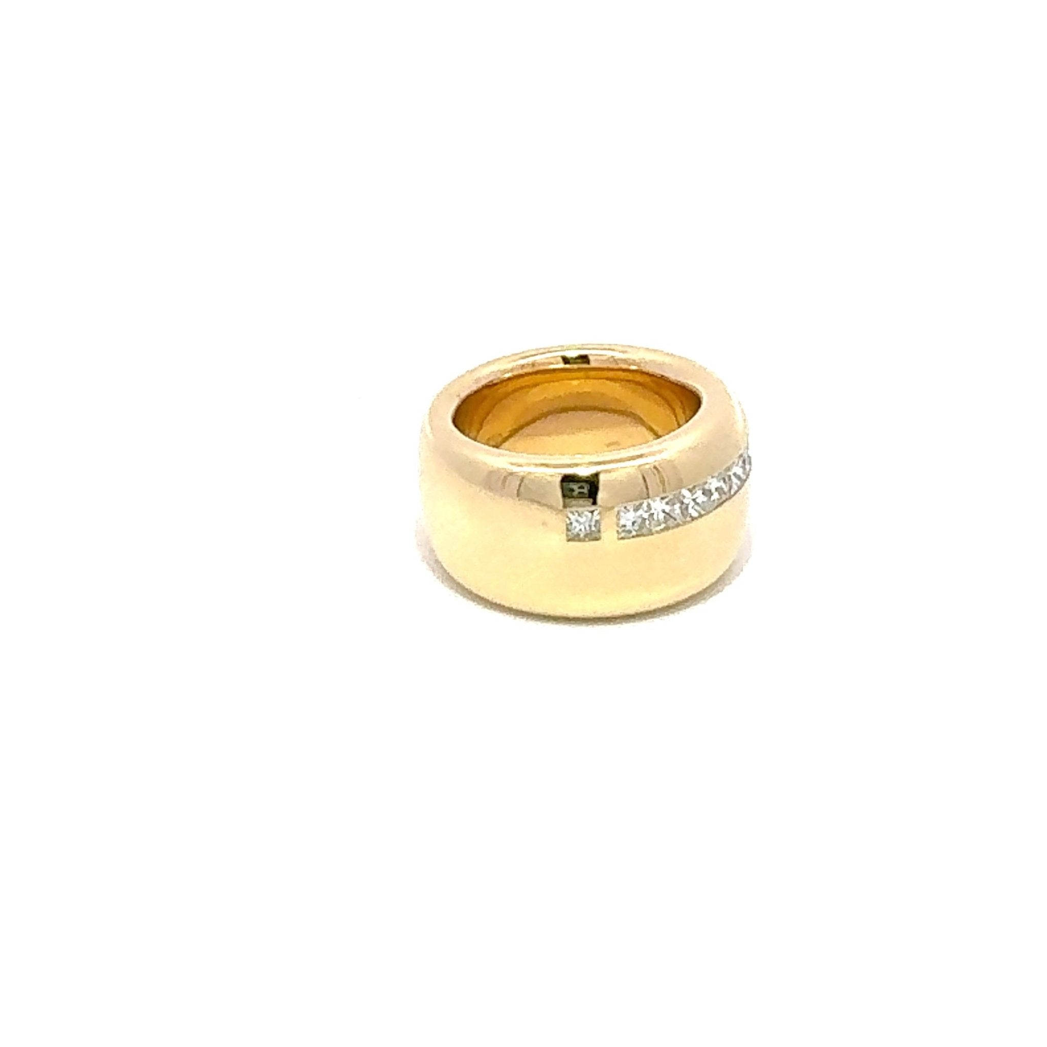 Band Diamond Yellow 18K Exclusive Ring by Natkina