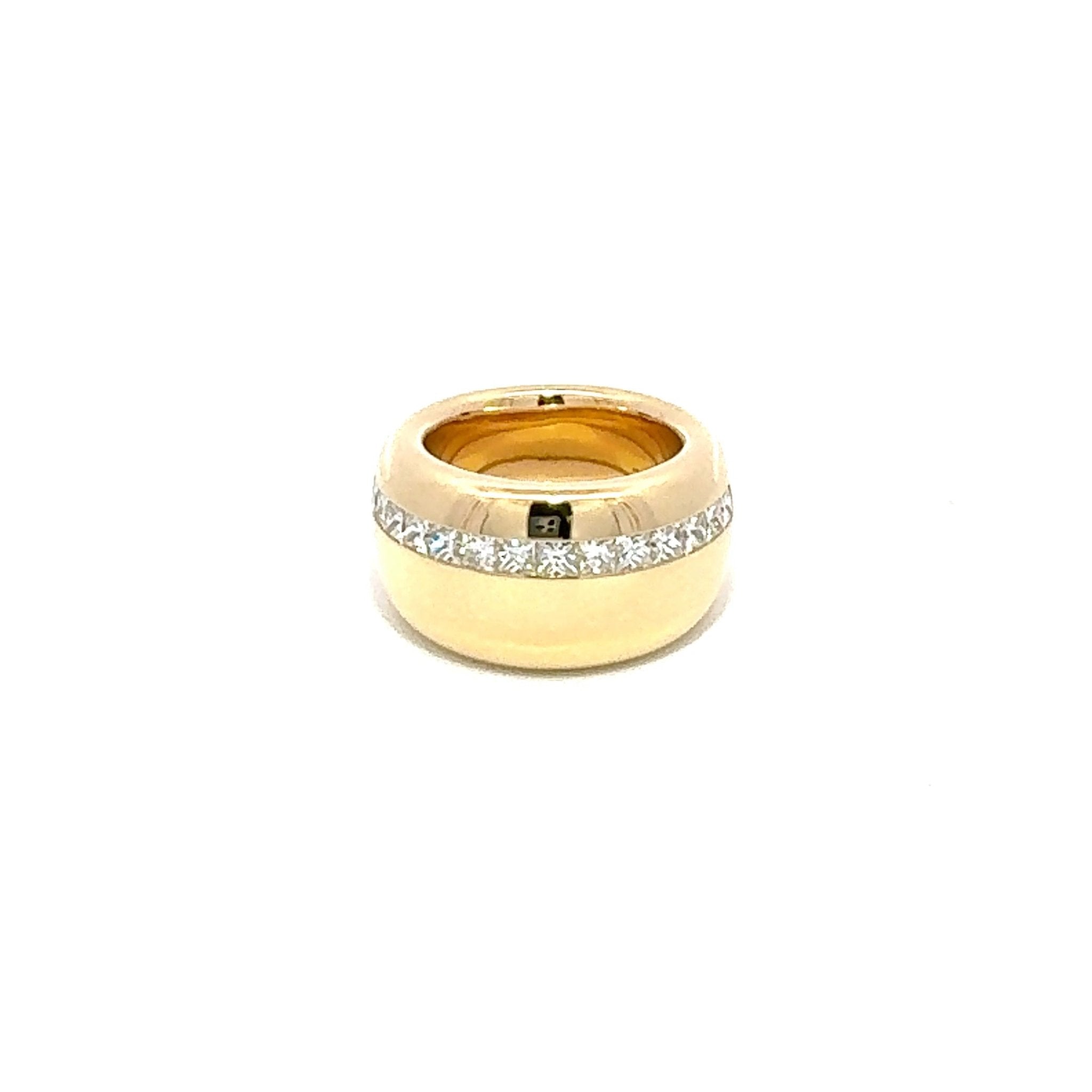 Band Diamond Yellow 18K Exclusive Ring by Natkina