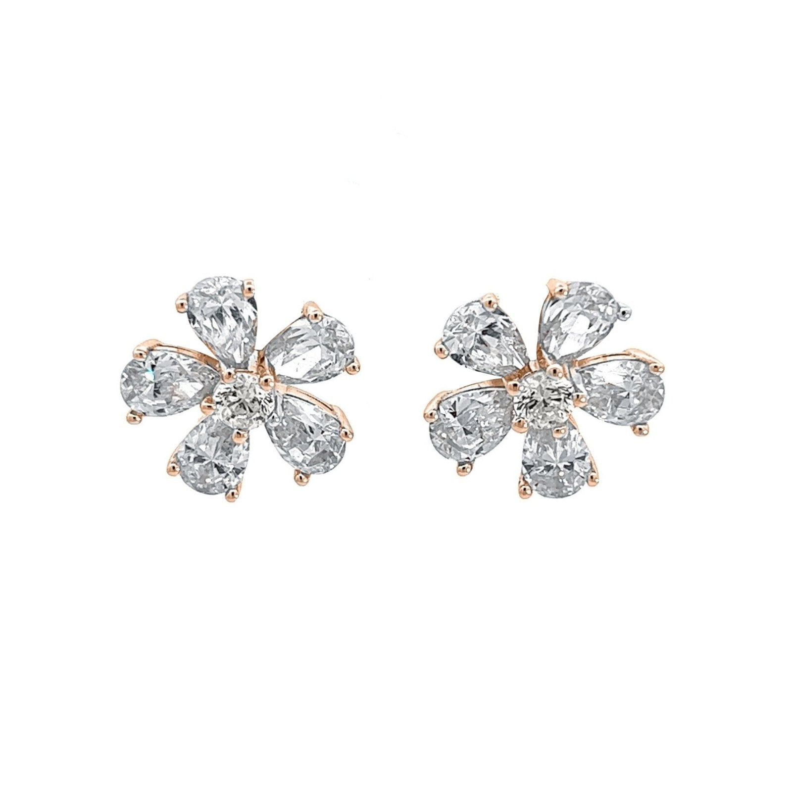 Beautiful flower studs by Natkina