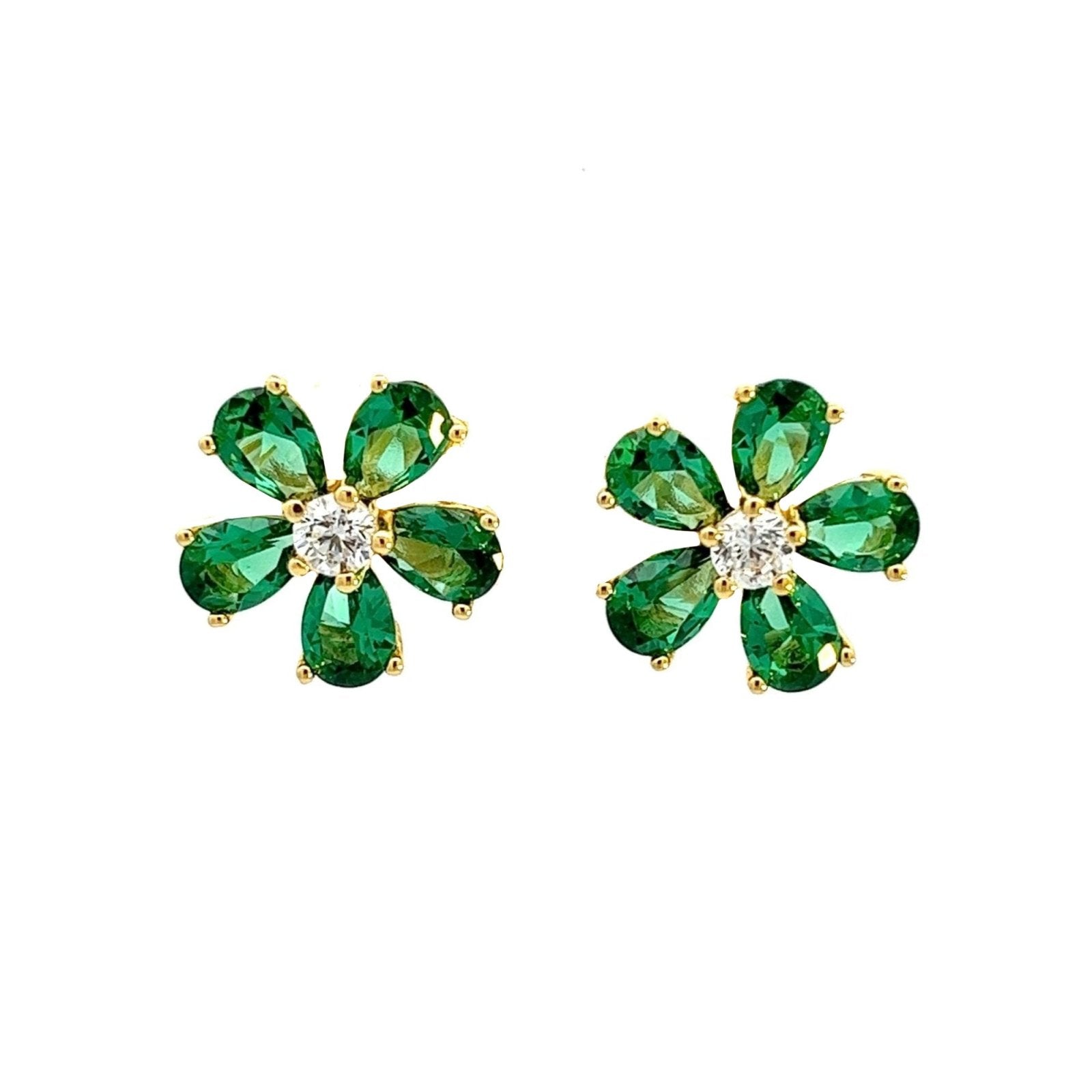 Beautiful flower studs by Natkina