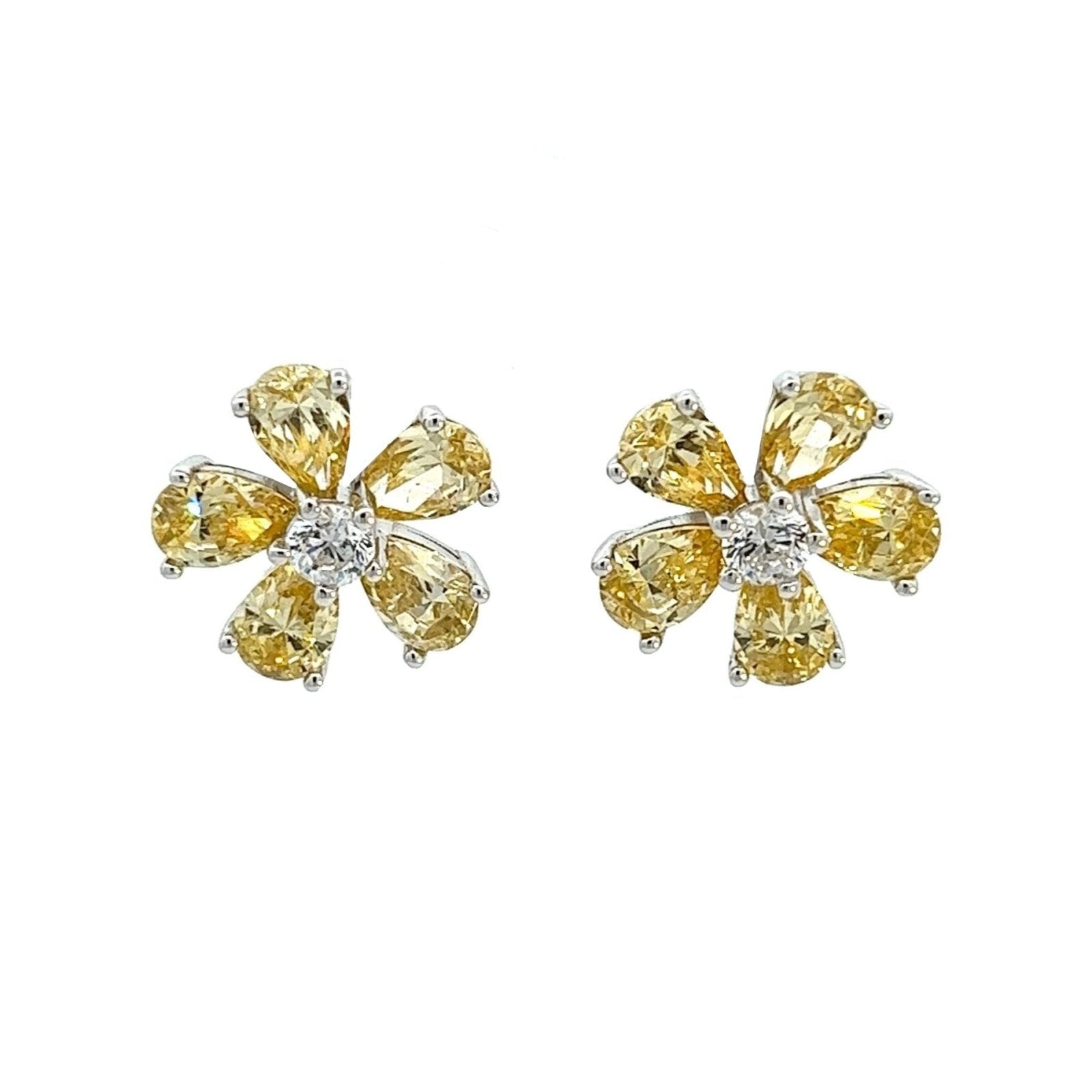 Beautiful flower studs by Natkina