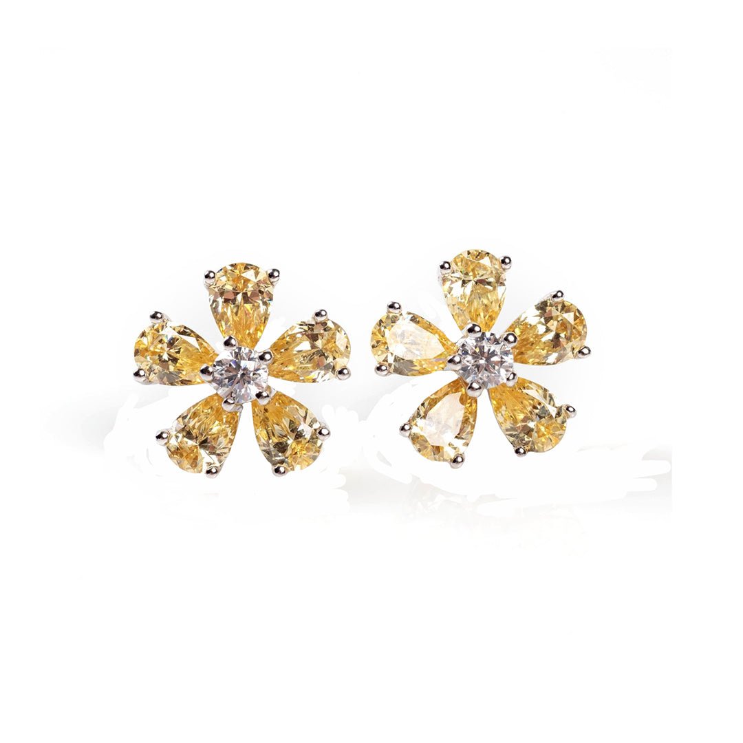 Beautiful flower studs by Natkina