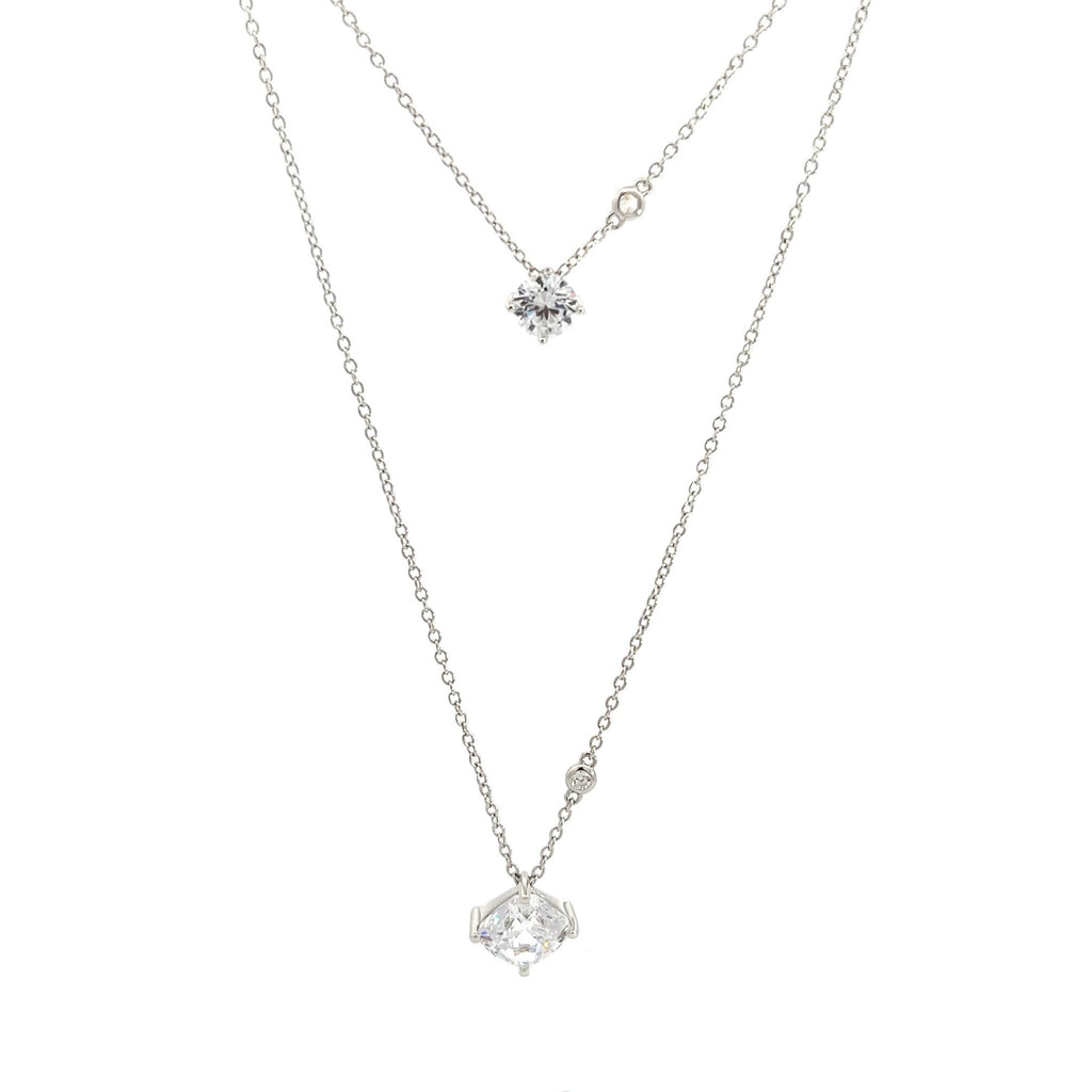 Beautiful Round Cushion Cut Necklace