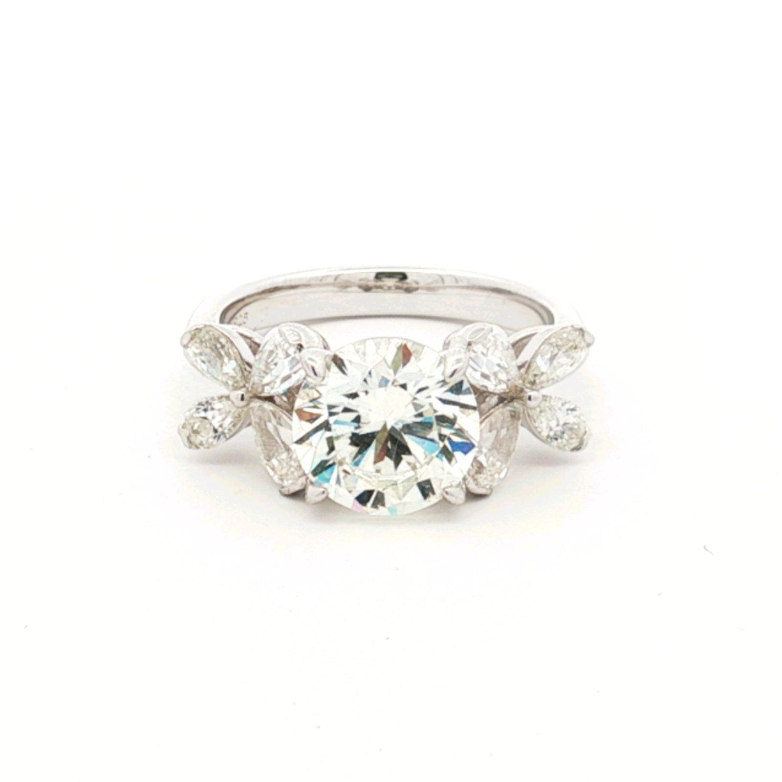 Blooming Flower Gem Ring by Natkina