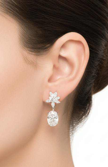 Blooming Silver Earrings by Natkina