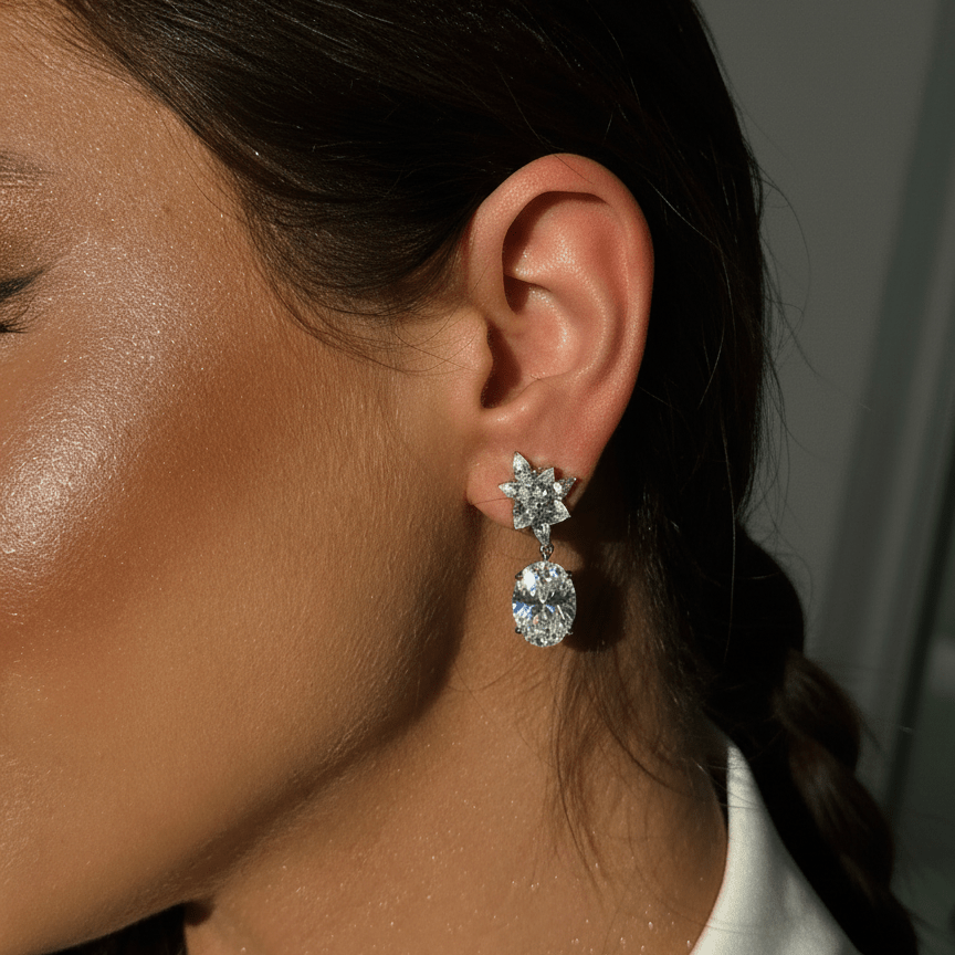 Blooming Silver Earrings by Natkina