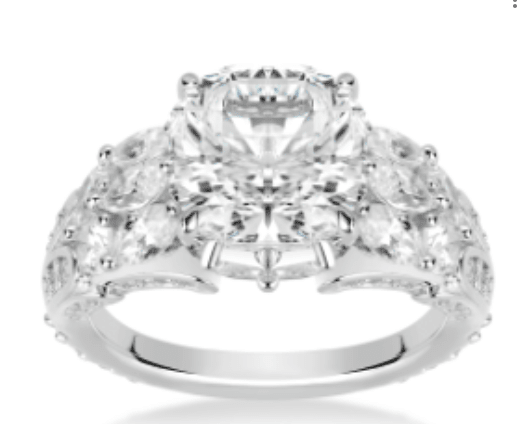 Brilliant Round Silver Ring by Natkina