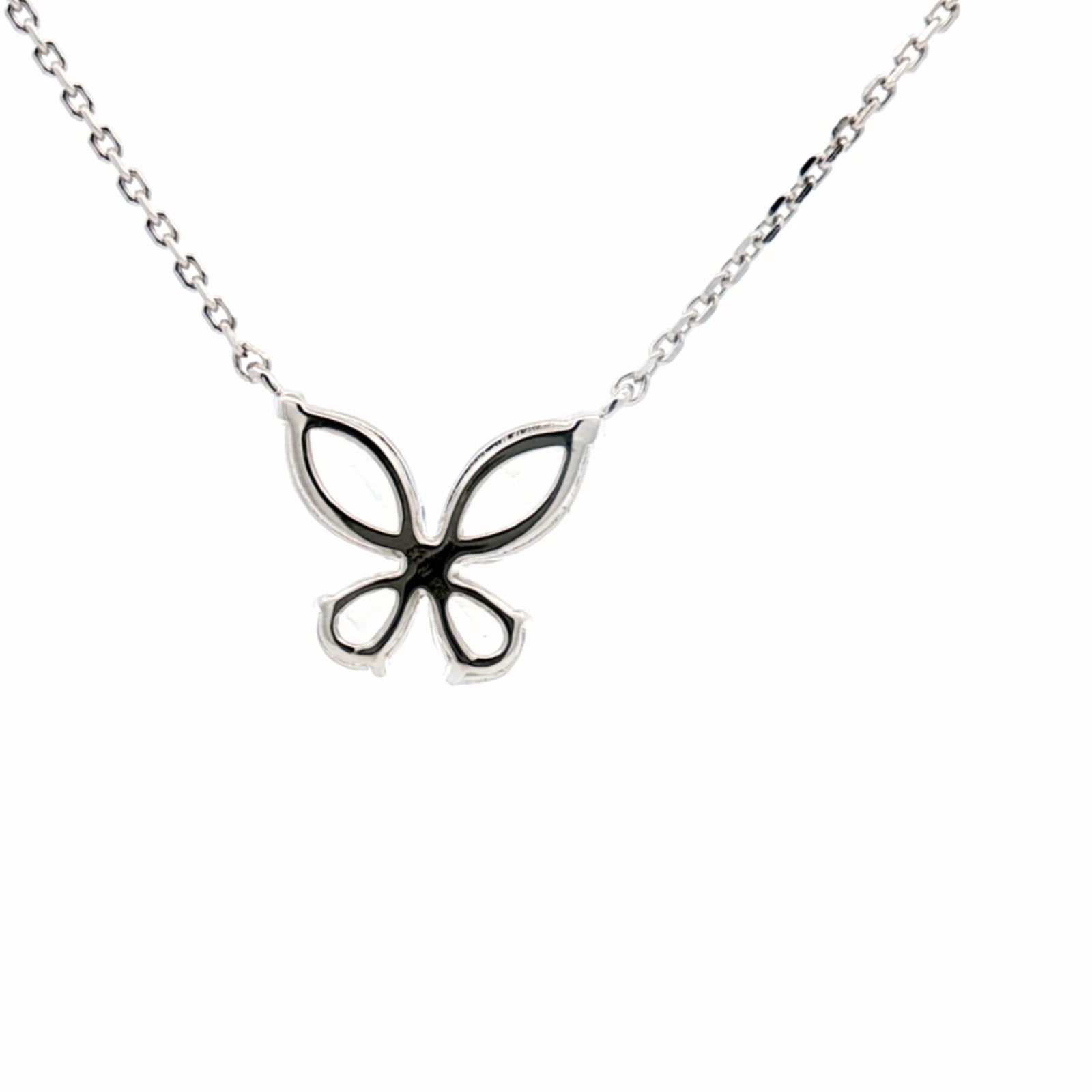 Butterfly Silver Necklace by Natkina