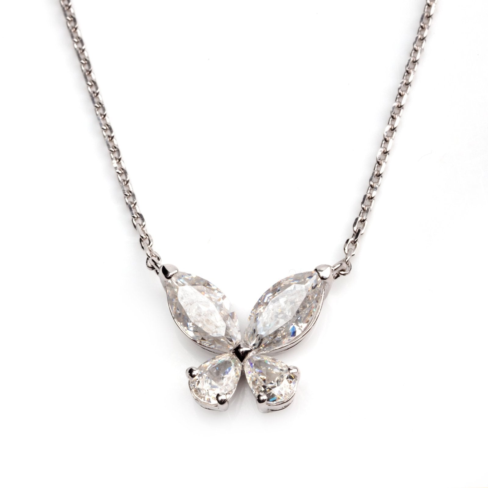 Butterfly Silver Necklace by Natkina