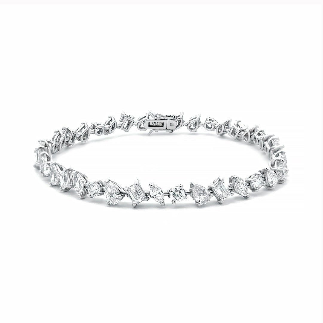 Capsule Chaos Diamond Gold 18K Bracelet by Natkina