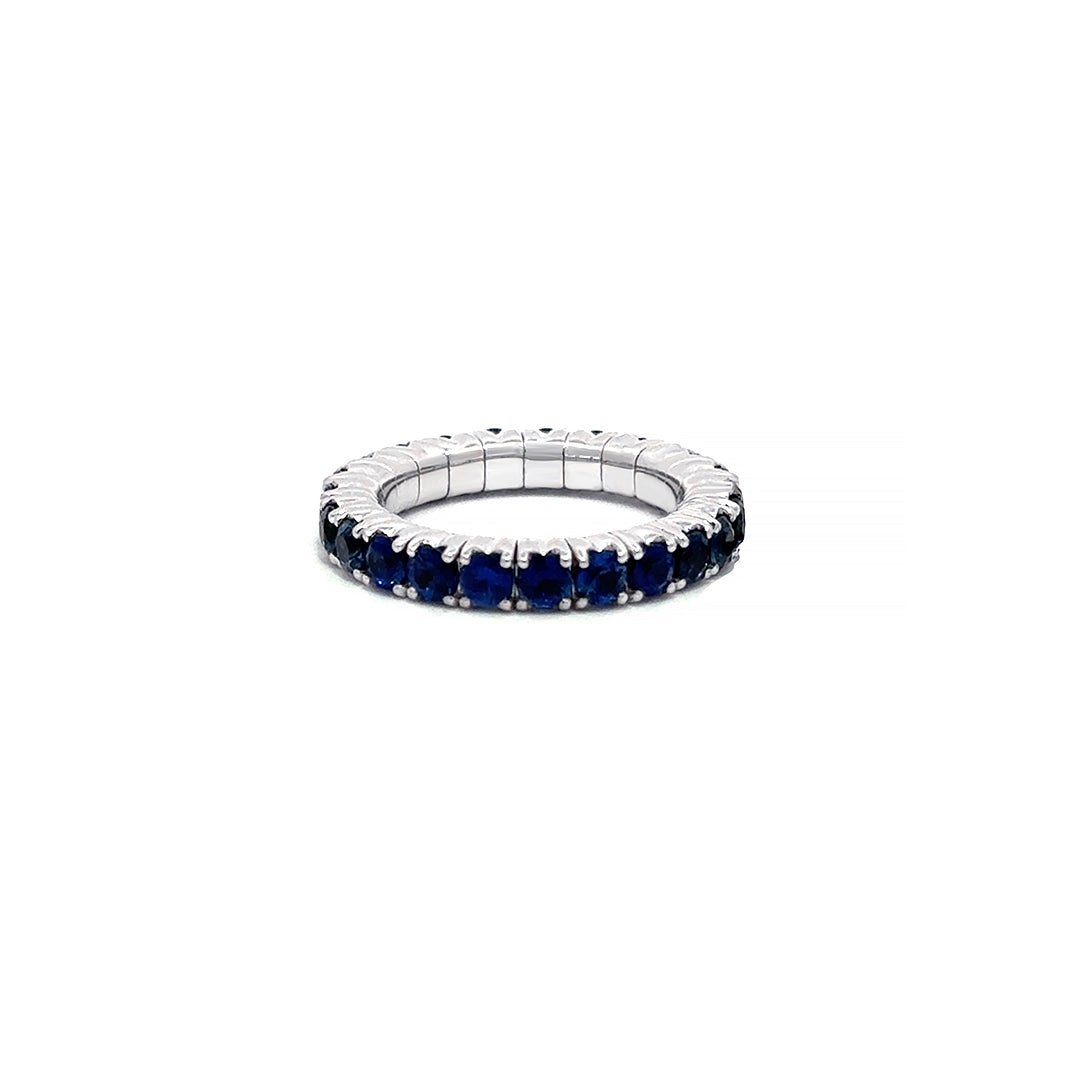 Capsule Soft Blue Sapphire 18K Gold Ring by Natkina