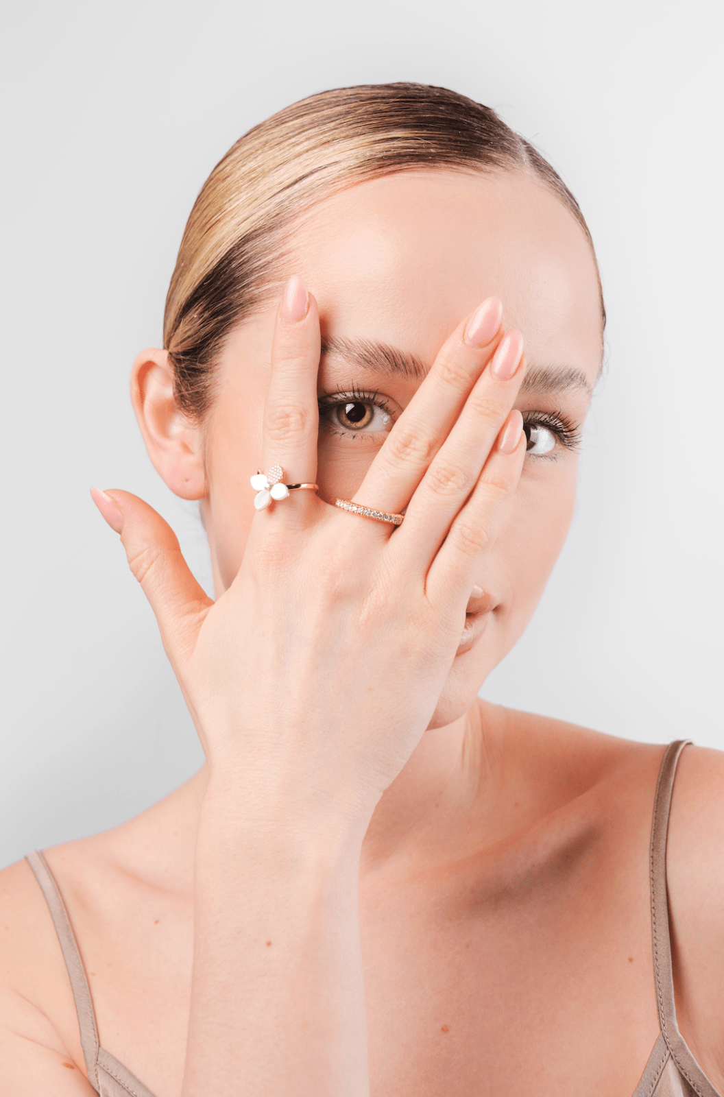 Capsule Soft Classic Diamond Yellow 18K Gold Ring by Natkina