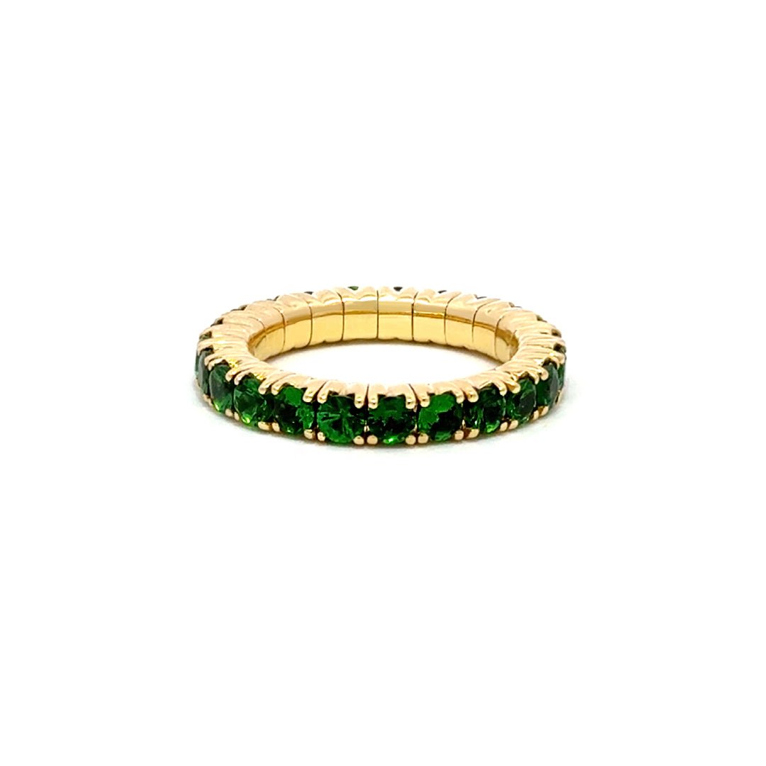 Capsule Soft Tsavorite 18K Gold Ring by Natkina