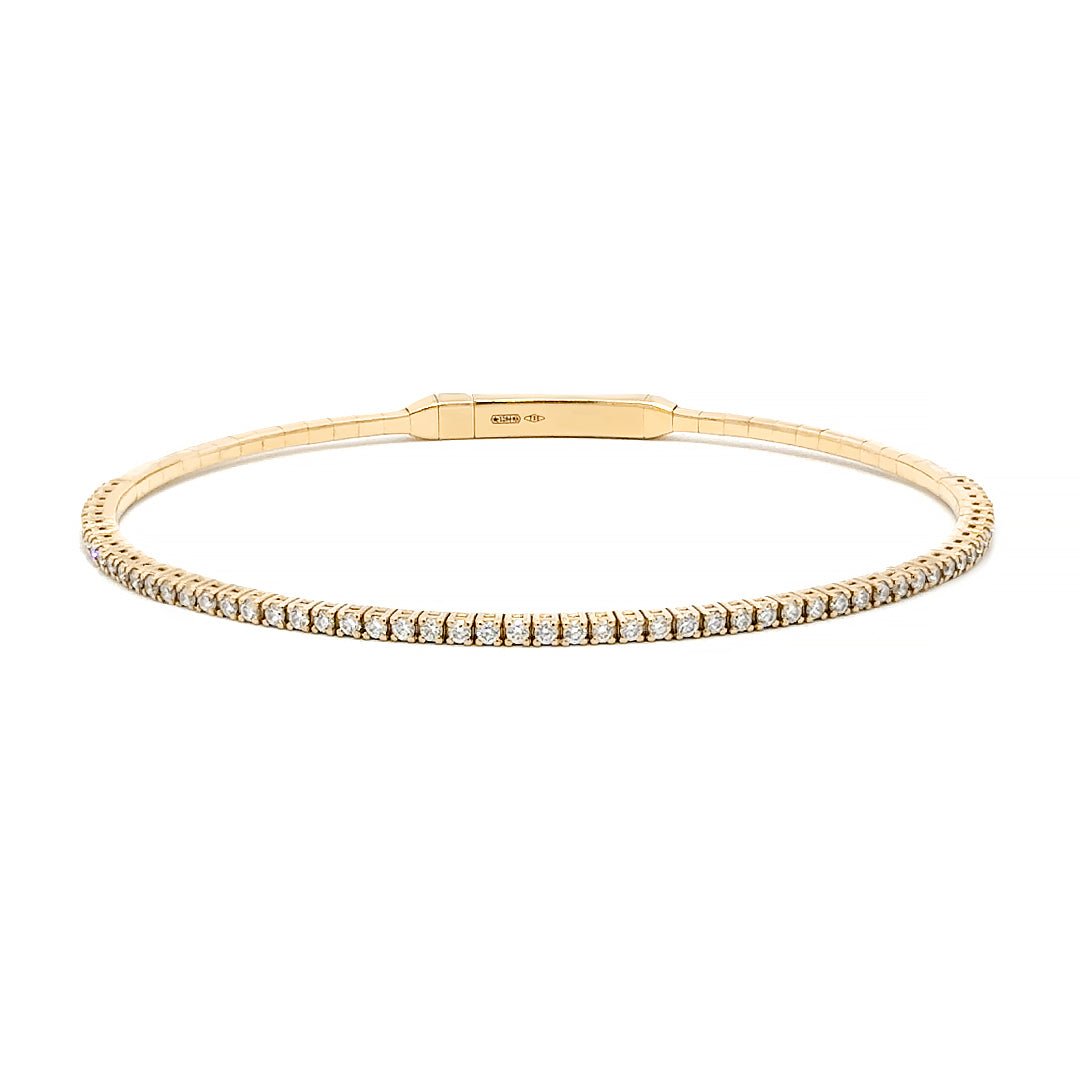 Capsule Solf Large Yellow Gold Diamond Bracelet by Natkina