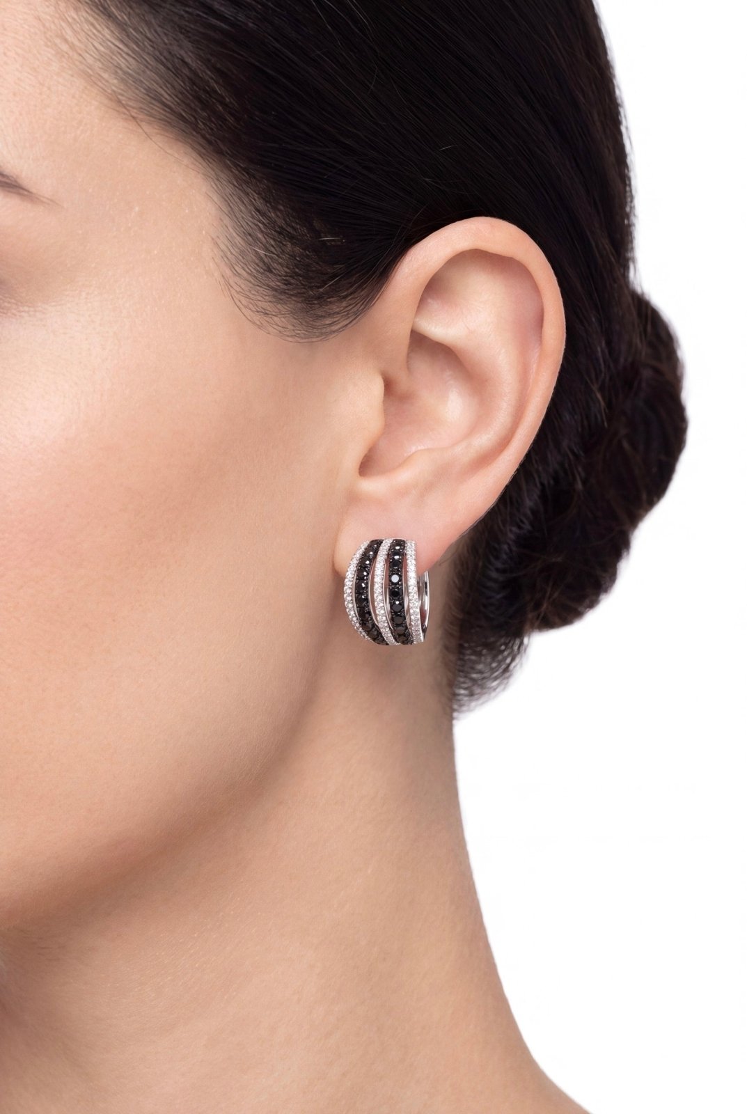 Classic Black & White Earrings by Natkina