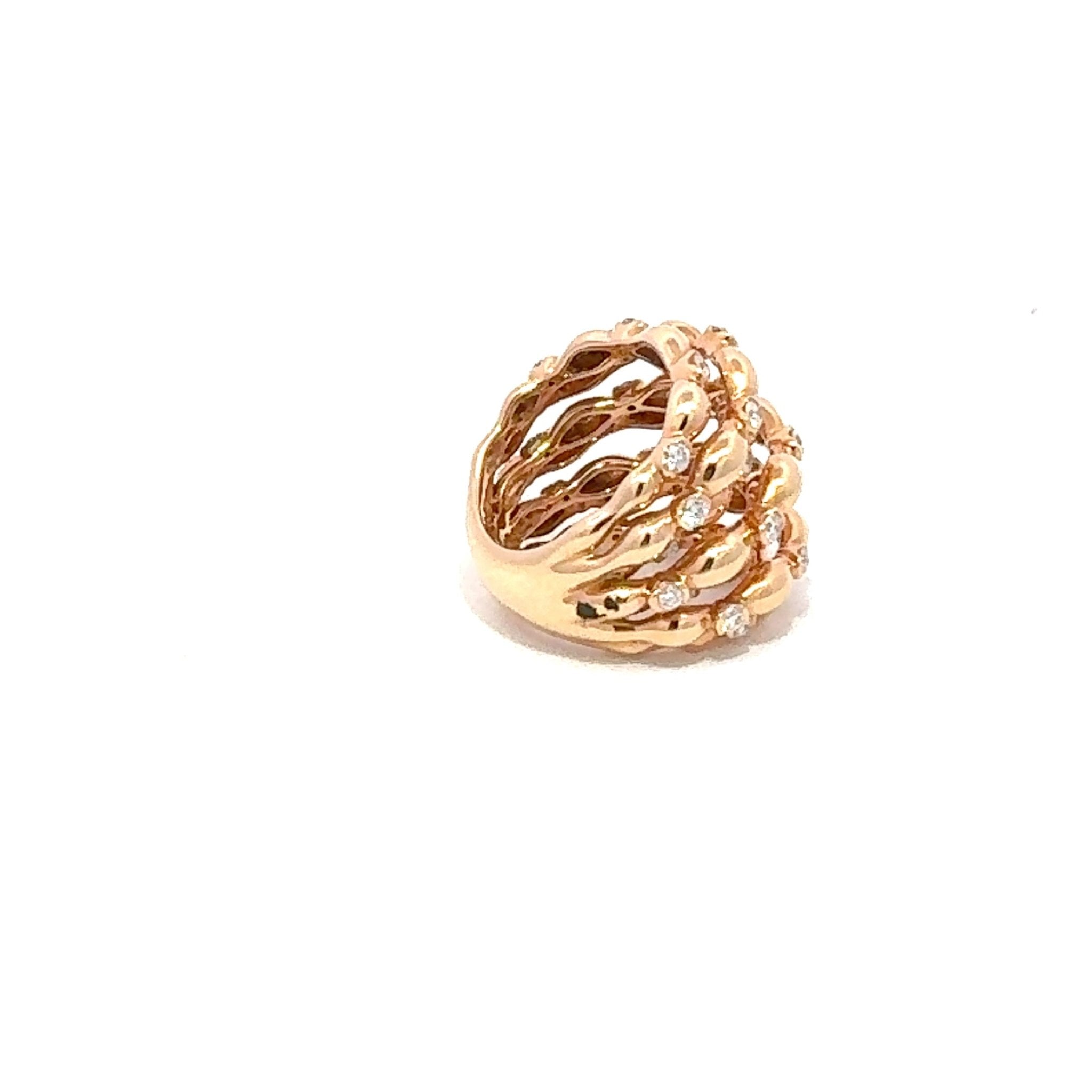 Classic Diamond 18K Yellow Gold Exclusive Ring by Natkina