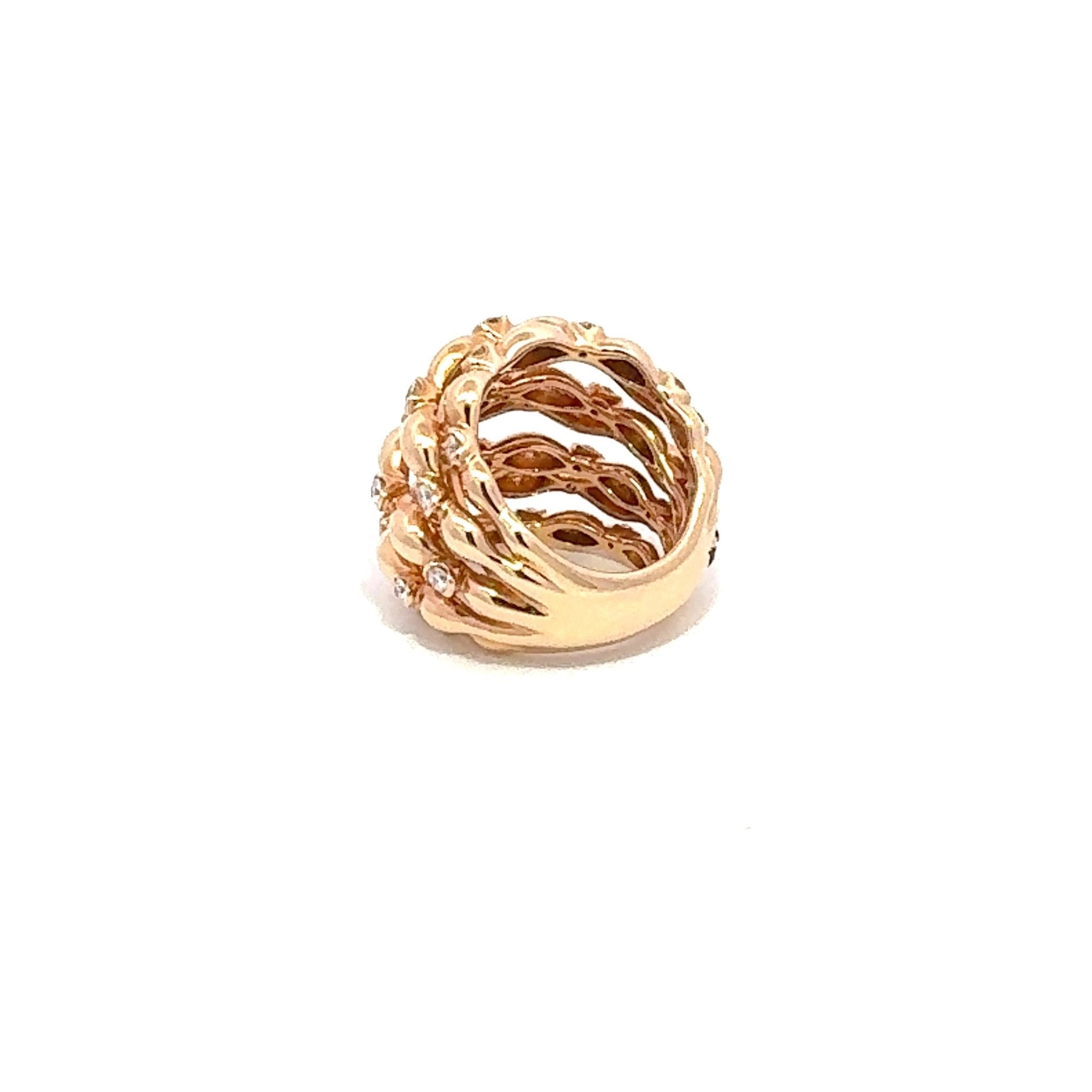 Classic Diamond 18K Yellow Gold Exclusive Ring by Natkina