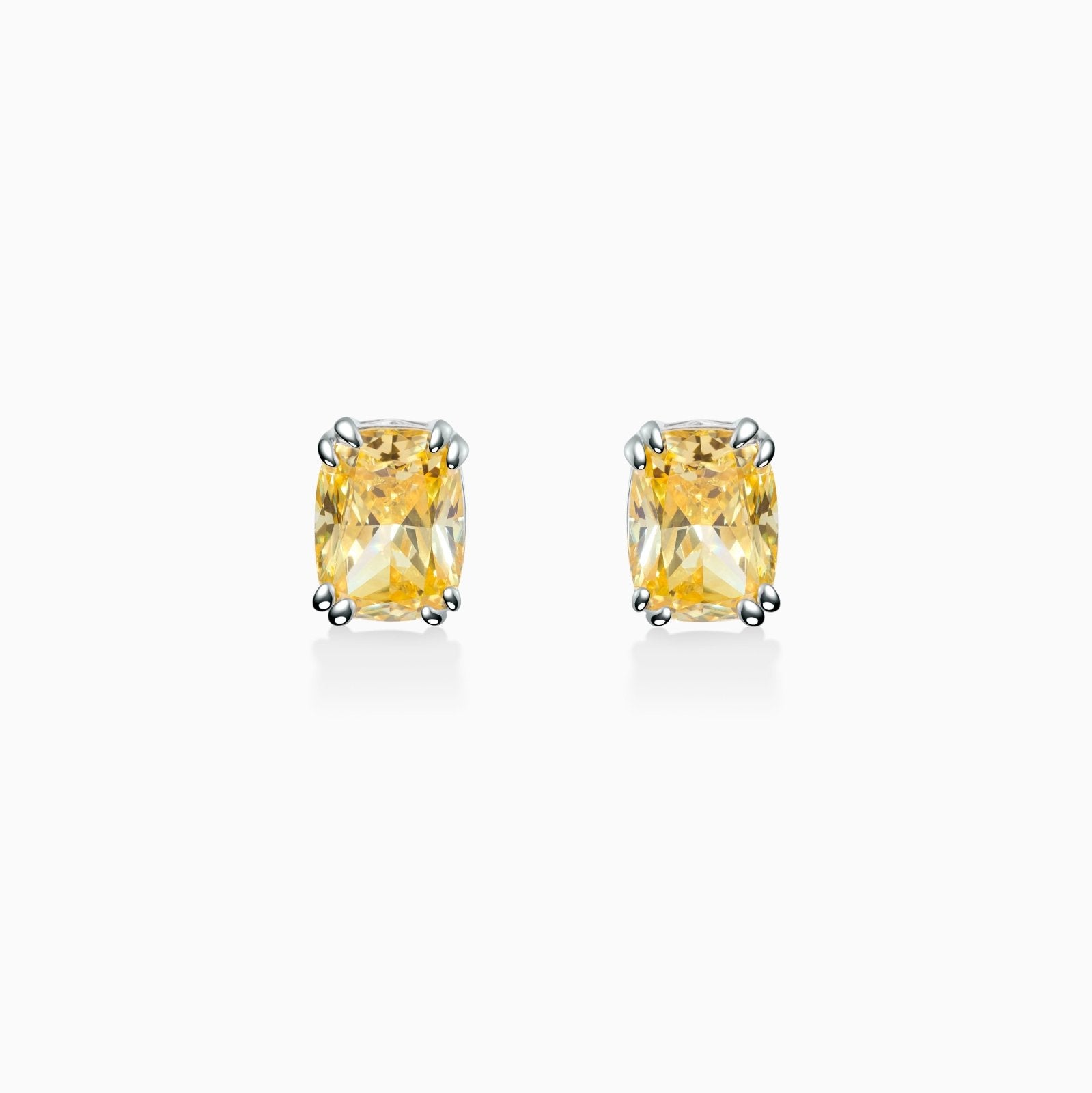Classic Oval - Cut Solitaire Studs by Natkina