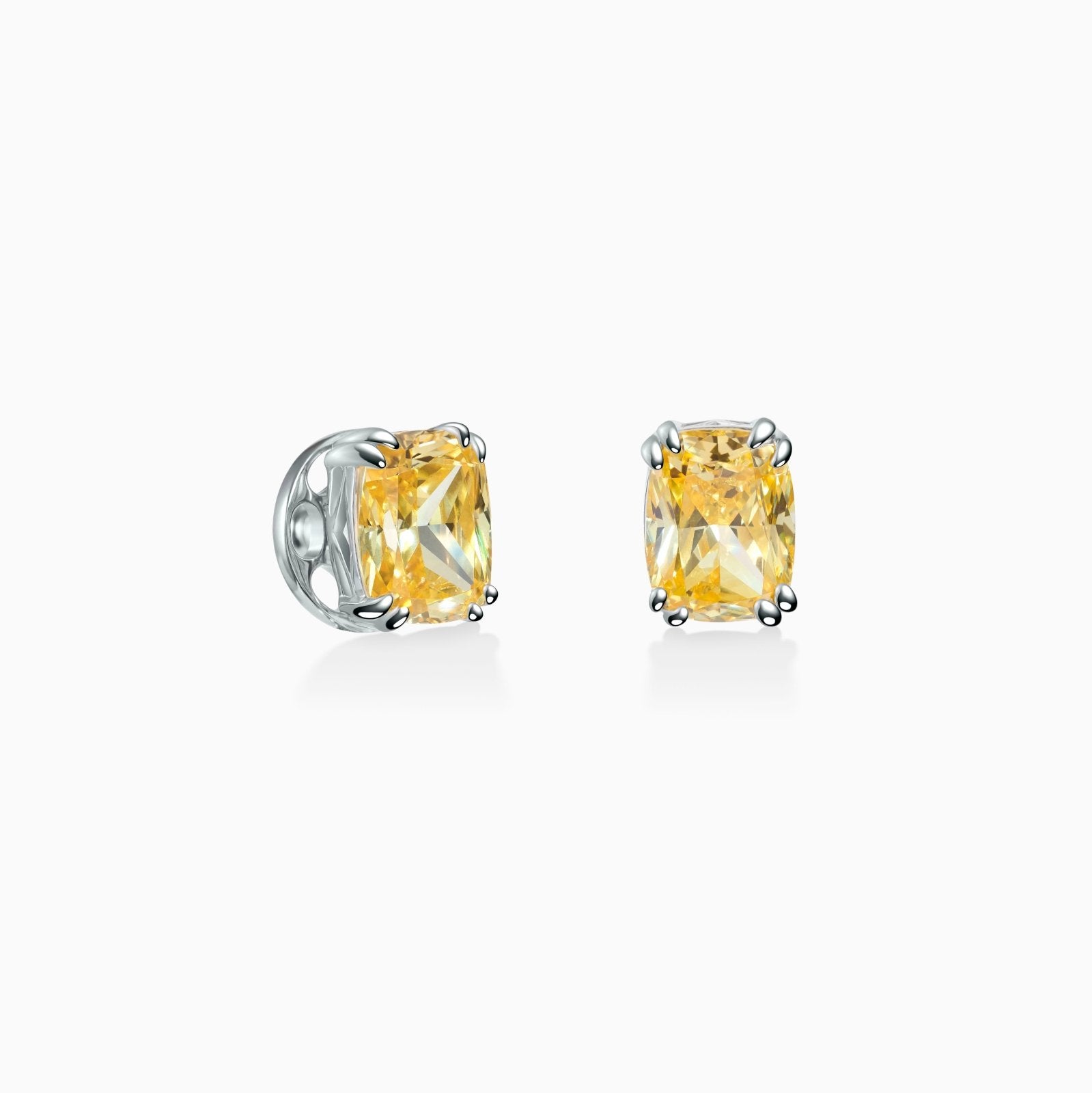 Classic Oval - Cut Solitaire Studs by Natkina