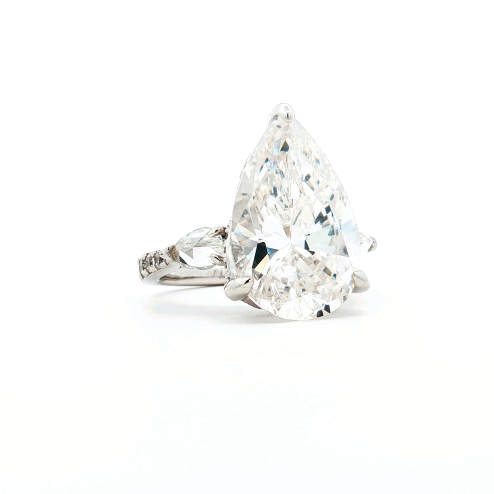 Classic Pear Shaped Silver Ring by Natkina