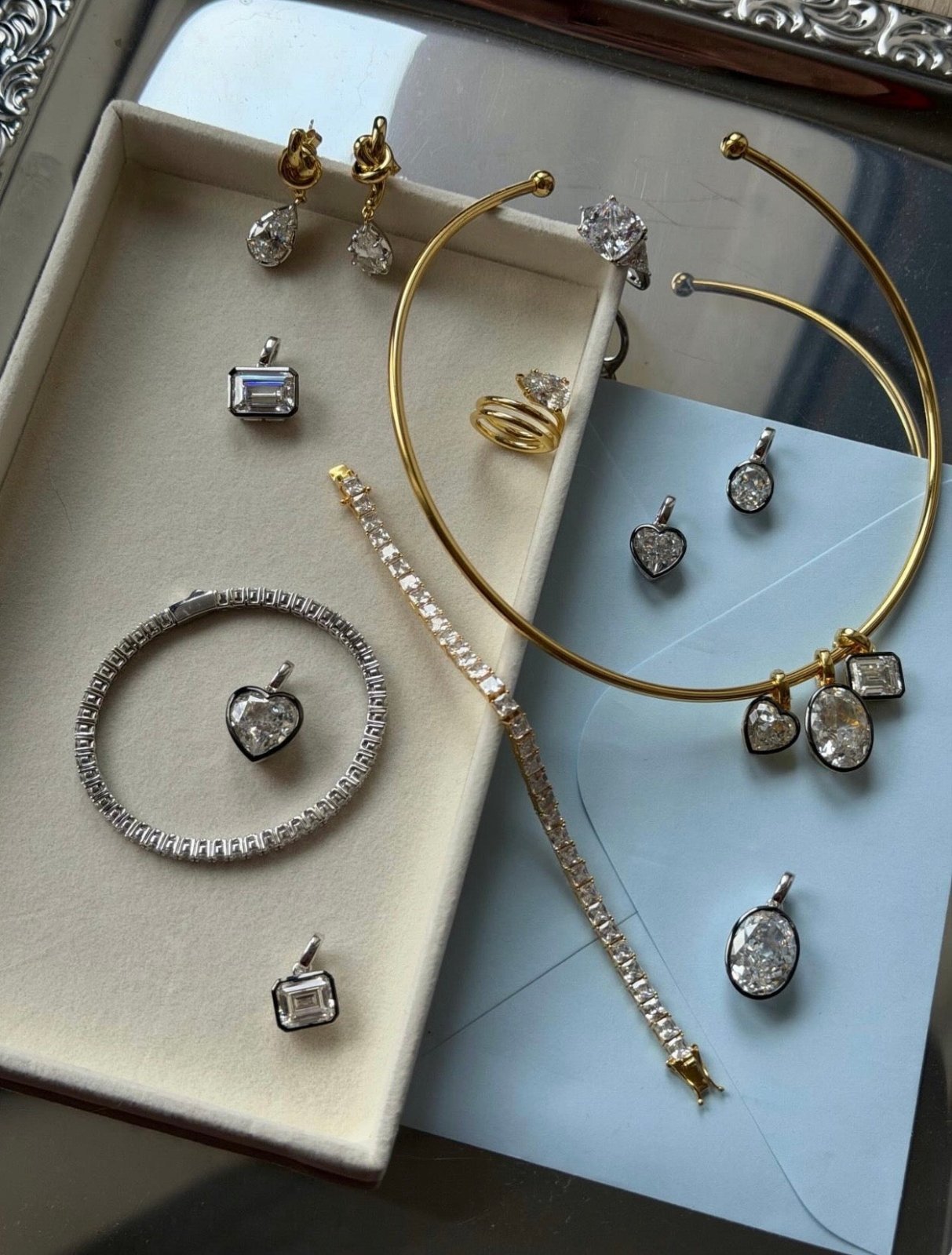 Classic Silver Tennis Bracelet by Natkina