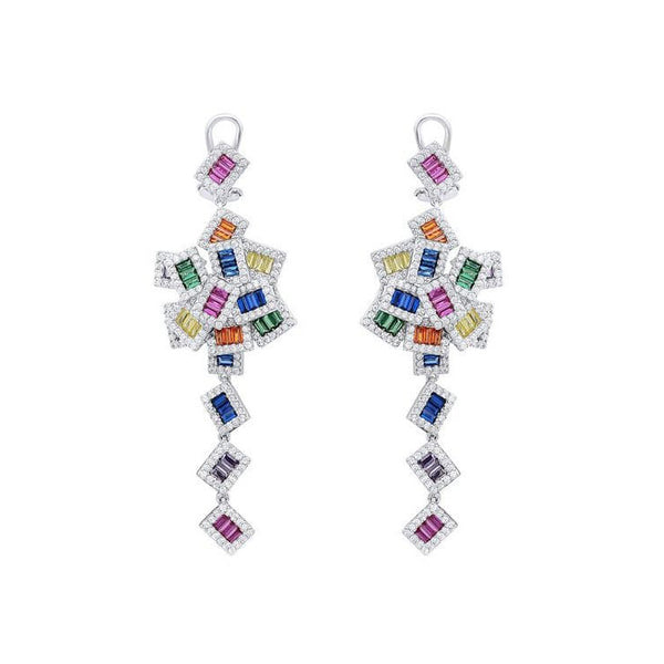Confetti Silver Earrings