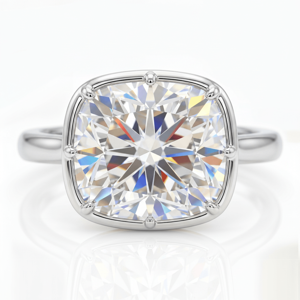 Cushion Cut Solitaire Ring by Natkina