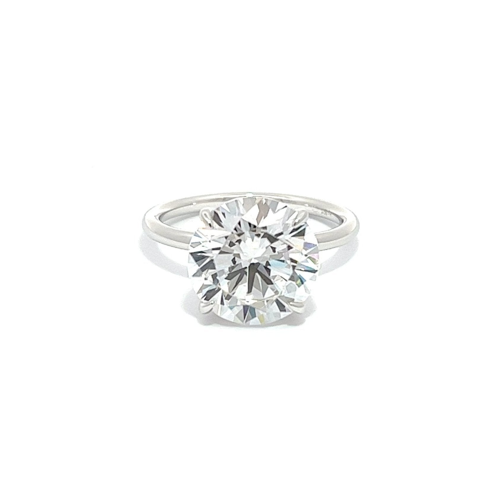 Elegant Classic Round Cut Engagement Ring 12mm by Natkina