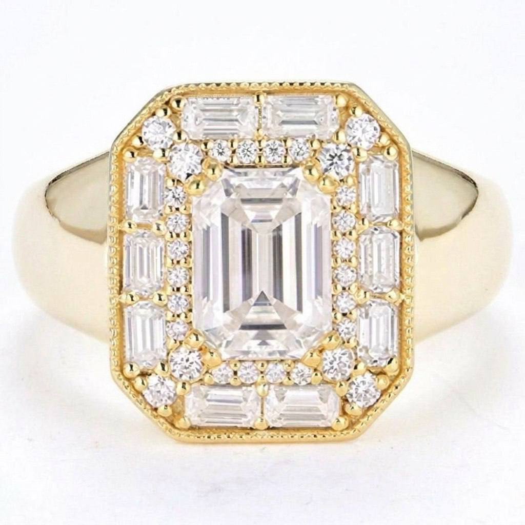Emerald-Cut Empire Pinky Ring by Natkina