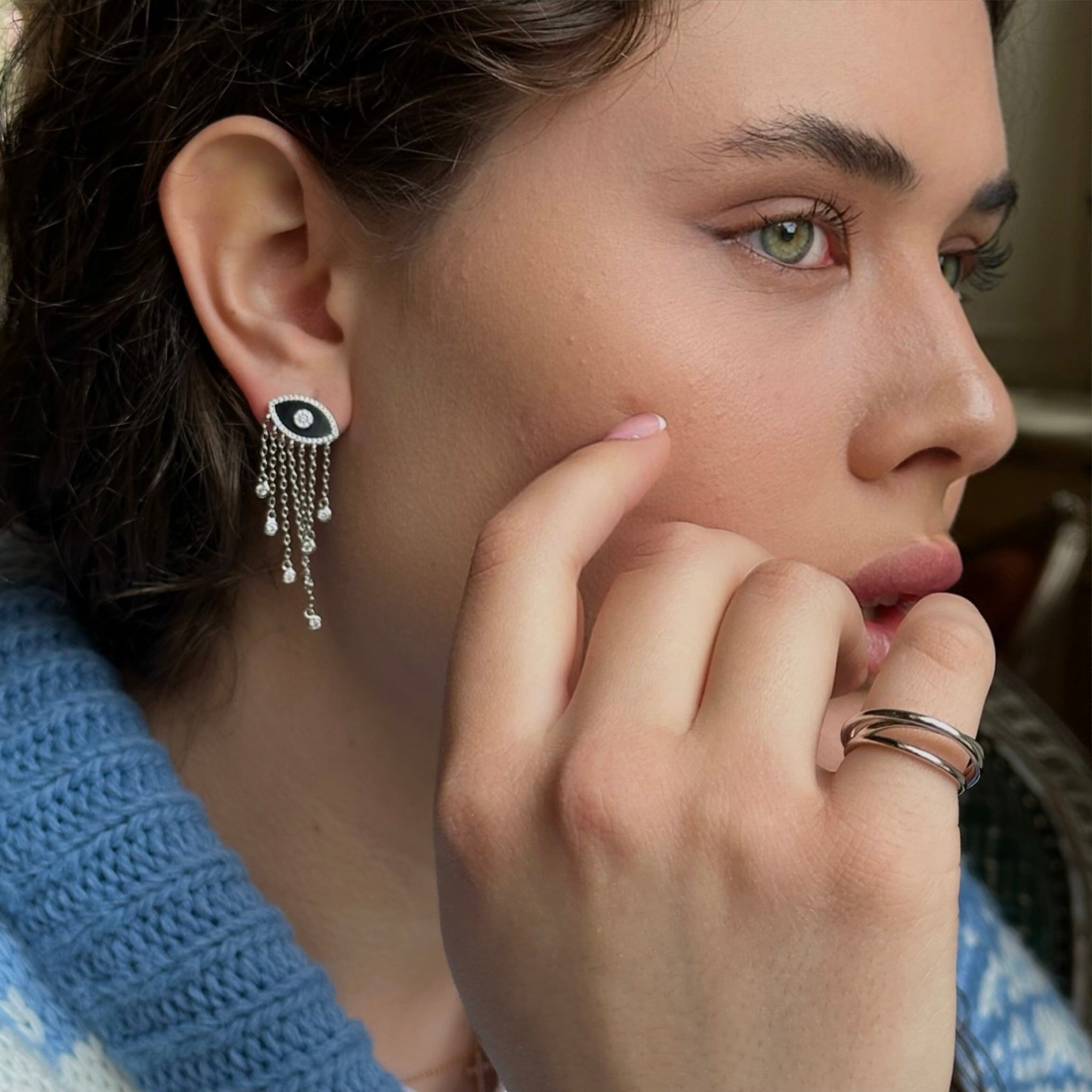 Enchanting Teardrop Gaze Earrings by Natkina