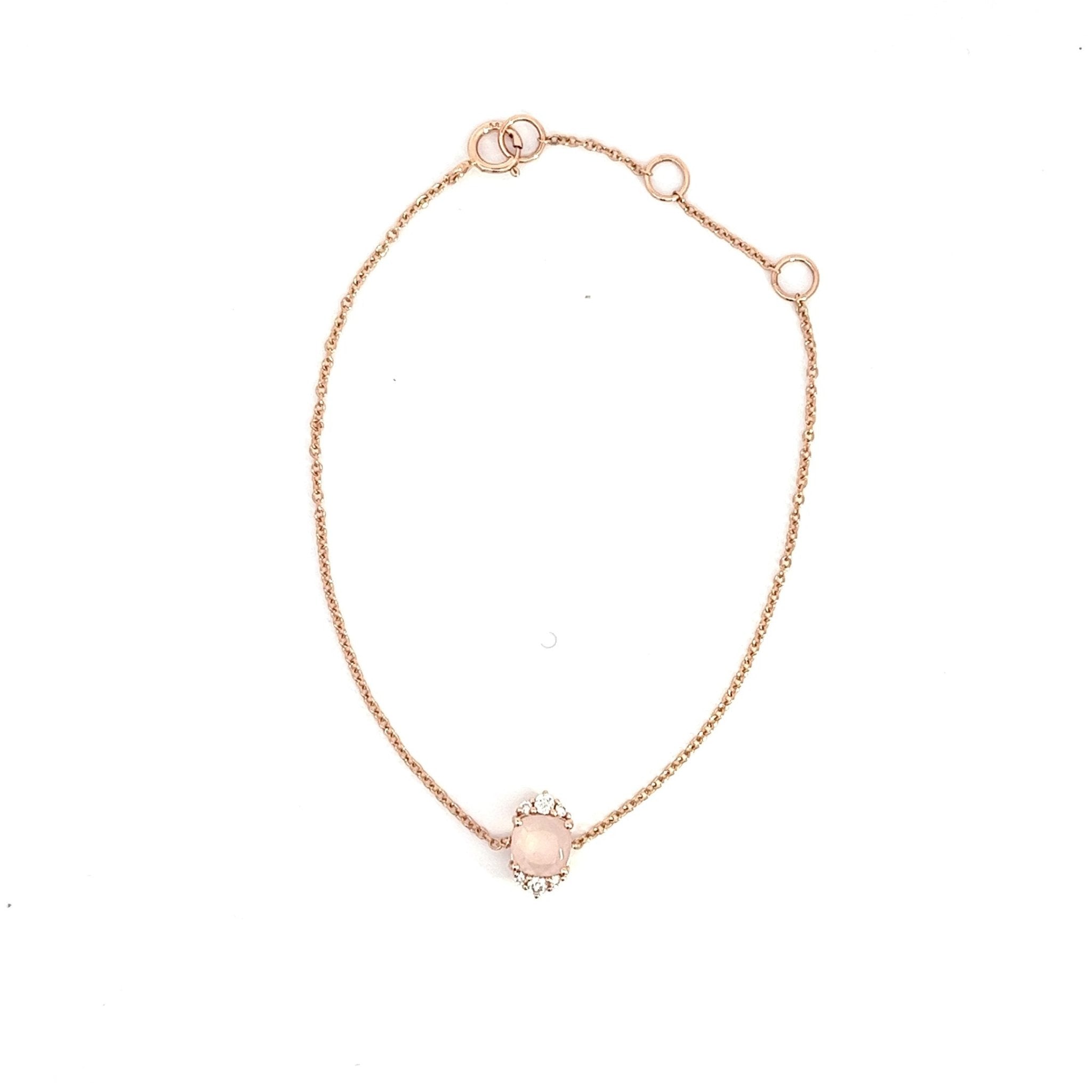 Eternelle Bracelet Pink Quartz Rose Gold by Natkina