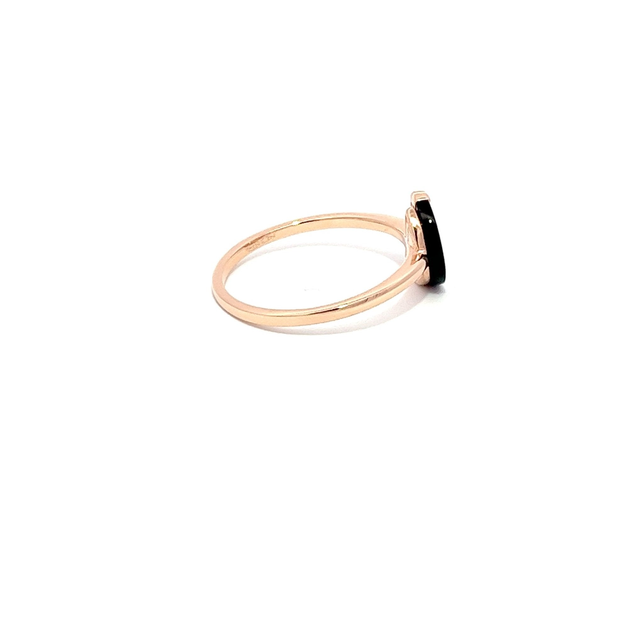 Eternelle Ring Onyx Rose Gold by Natkina