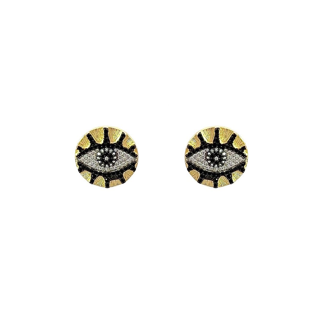 Evil Eye Radiant Guardian Earrings by Natkina