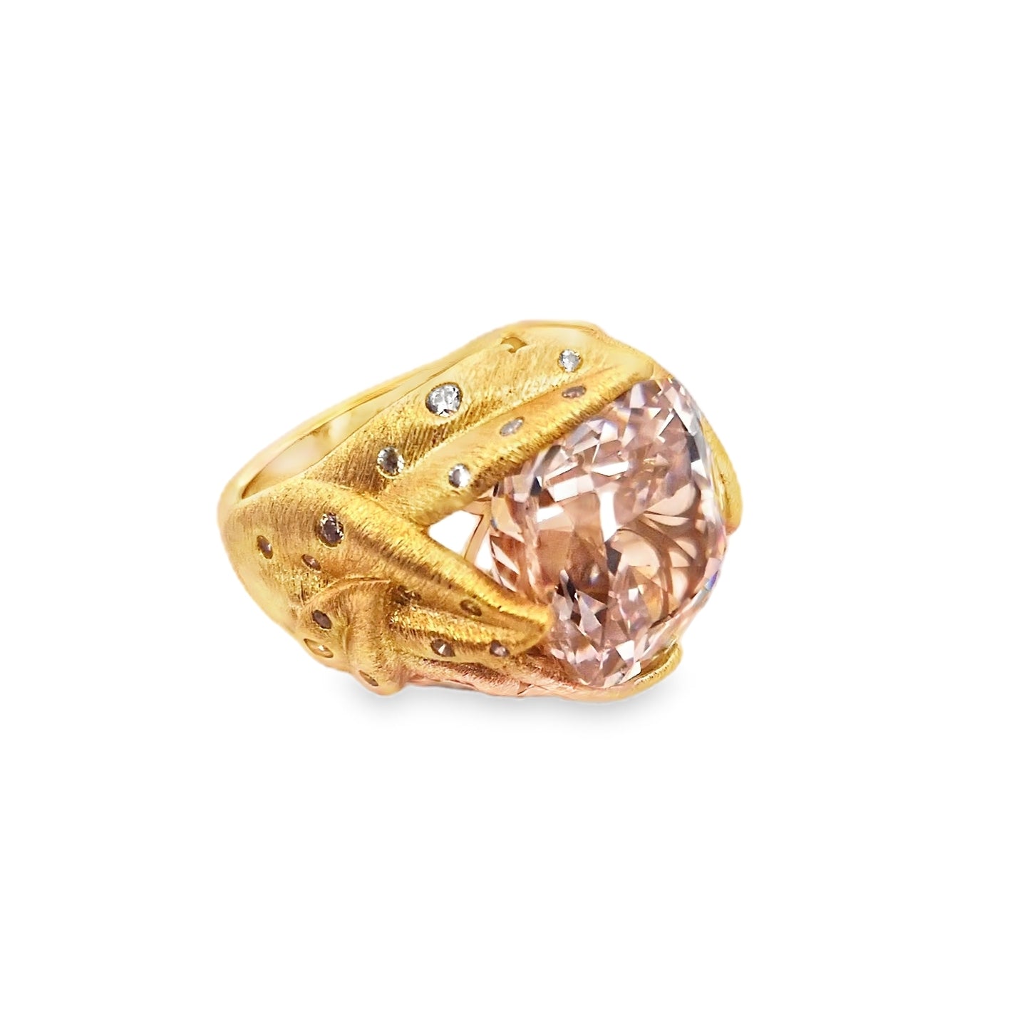 Exquisite Cocktail Silver Ring by Natkina