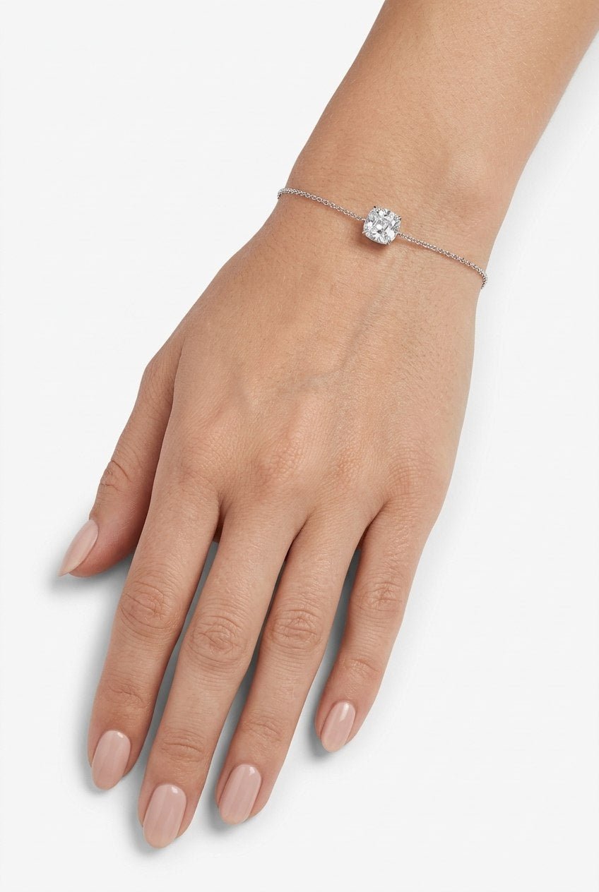 Feminine Cushion Cut 9x9 mm Bracelet by Natkina