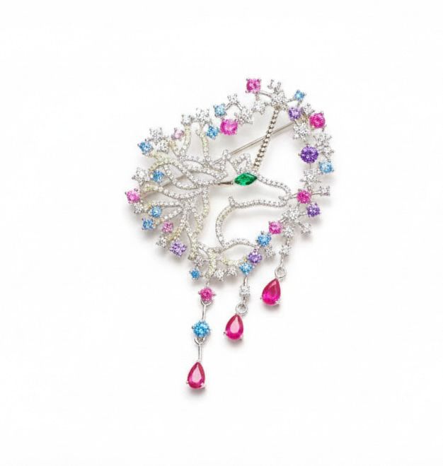 Firework Burst Brooch by Natkina