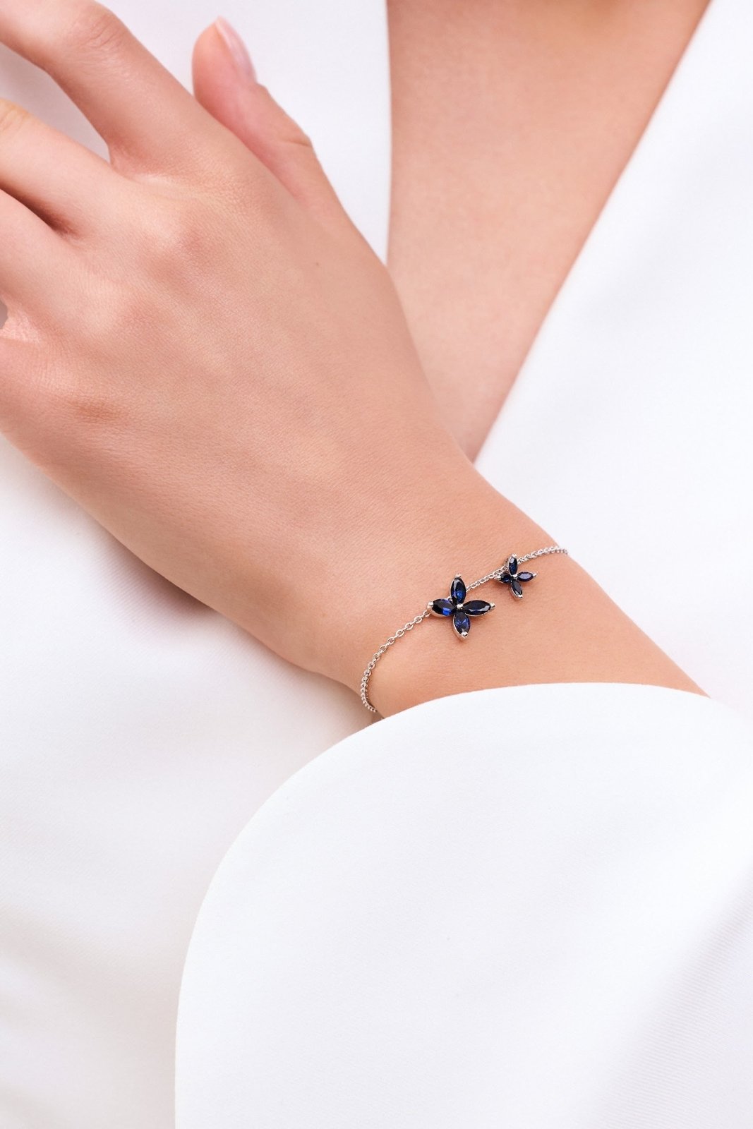 Flower Silver Bracelet by Natkina
