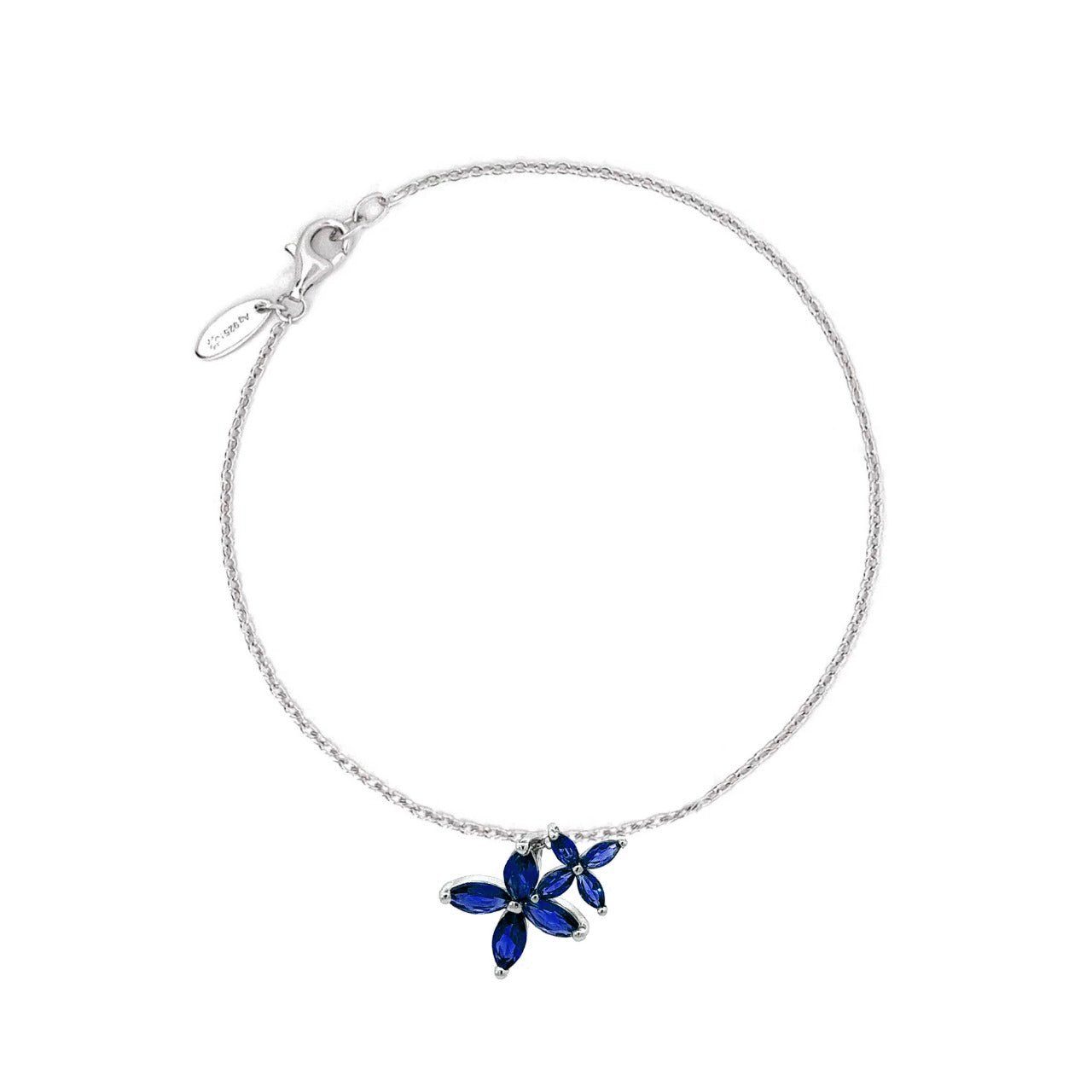 Flower Silver Bracelet by Natkina
