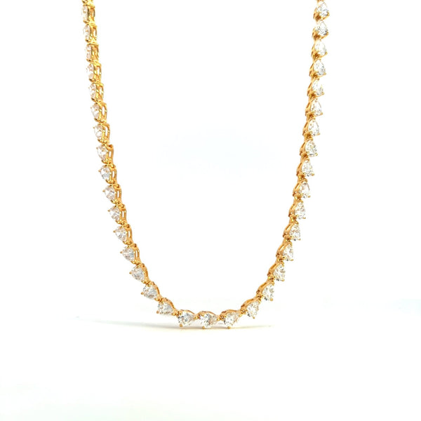 Frosted Teardrop Necklace by Jourdan Sloane by Natkina